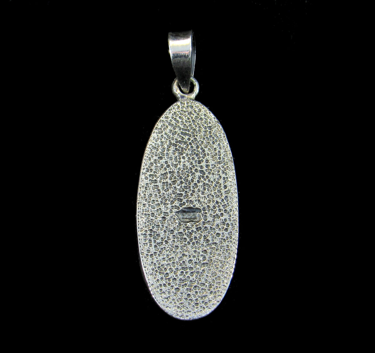 Handcrafted Solid 925 Sterling Silver Diving Pair of Dolphins into the Sea Ocean Scene Pendant