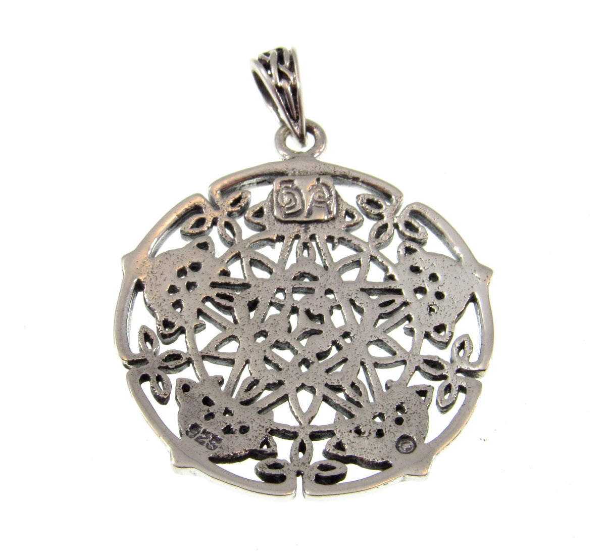 Solid 925 Sterling Silver Celtic Pentagram Star Pendant, Brigid Ashwood Design, Pagan Wiccan Necklace