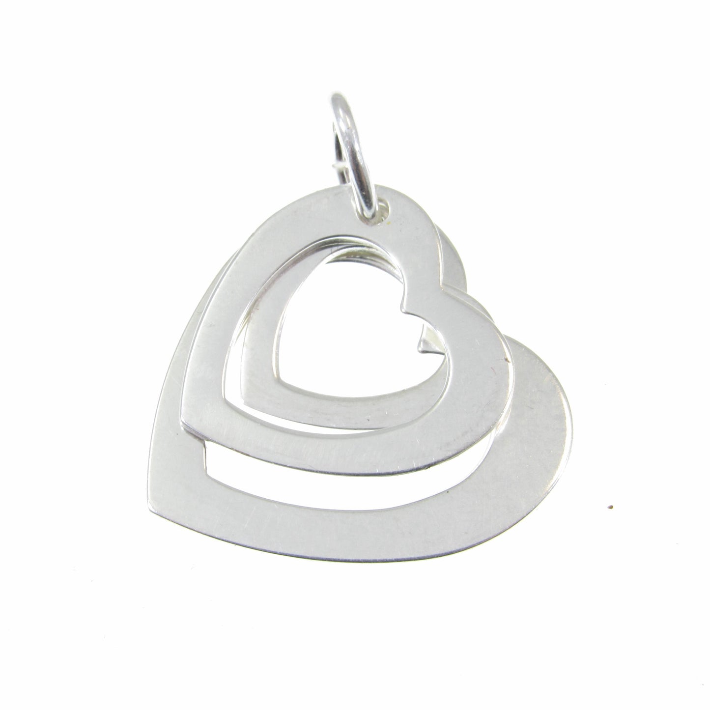 Solid 925 Sterling Silver Faith Love Hope Pendant, Heart Pendant, 3 Hearts Charm, Women's Symbol of Friendship Jewelry, Best Friend Gift