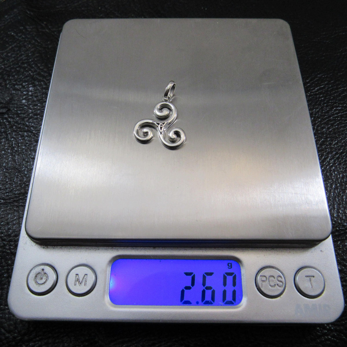 Solid 925 Sterling Silver Triskelion Pendant – Celtic Spiral Necklace – Handcrafted Symbolic Jewelry for Men & Women – Ancient Ireland Gift