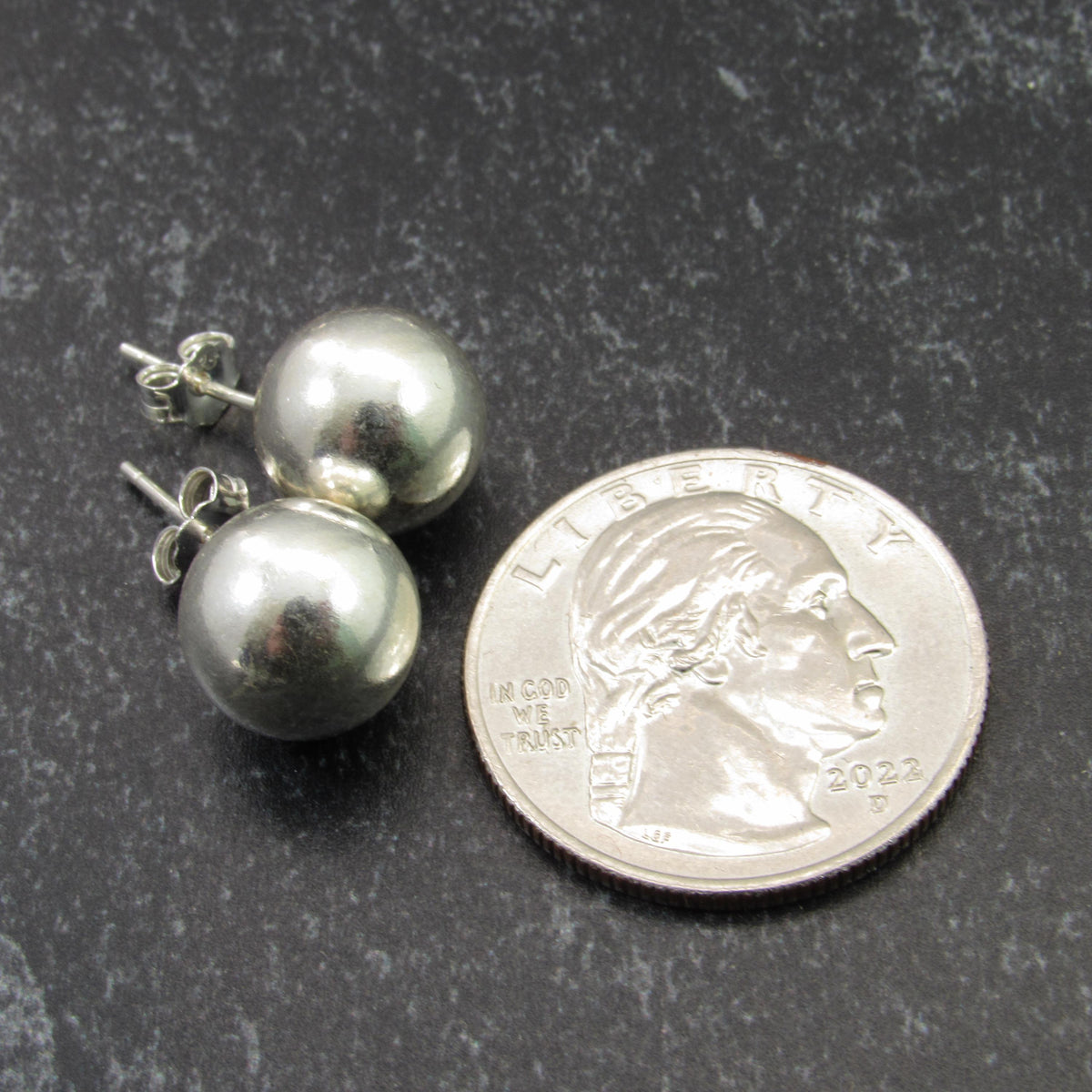 Solid 925 Sterling Silver Ball Stud Earrings – Round Spheres – 2mm 3mm 4mm 5mm 6mm 7mm 8mm 9mm 10mm 11mm – Simple Studs for Men & Women