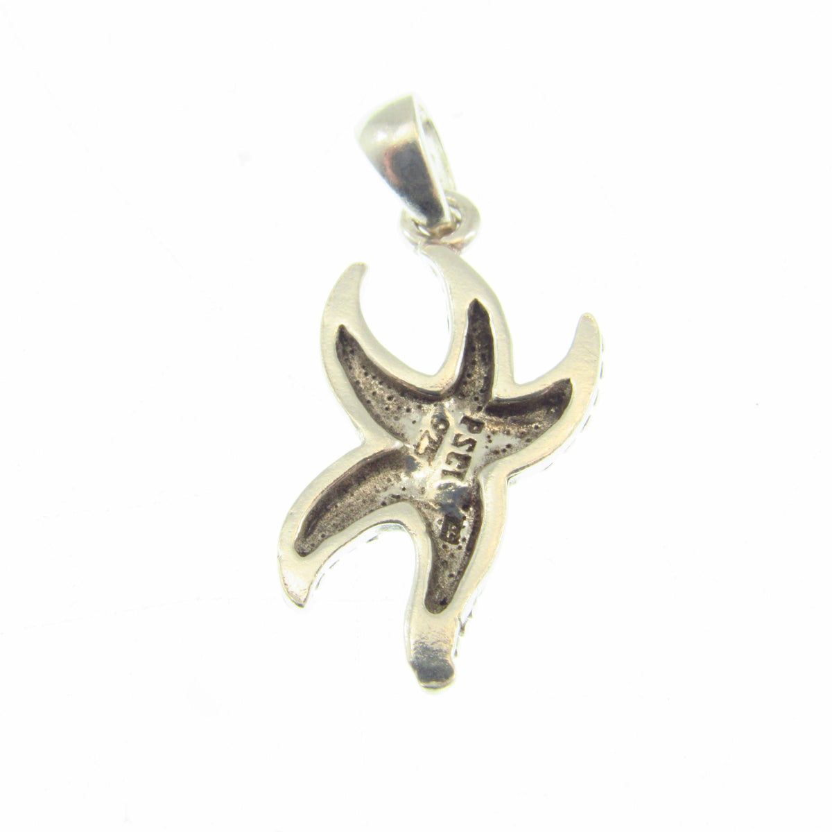 Solid 925 Sterling Silver Starfish Pendant - Nautical Ocean Charm - Sea Life Jewelry