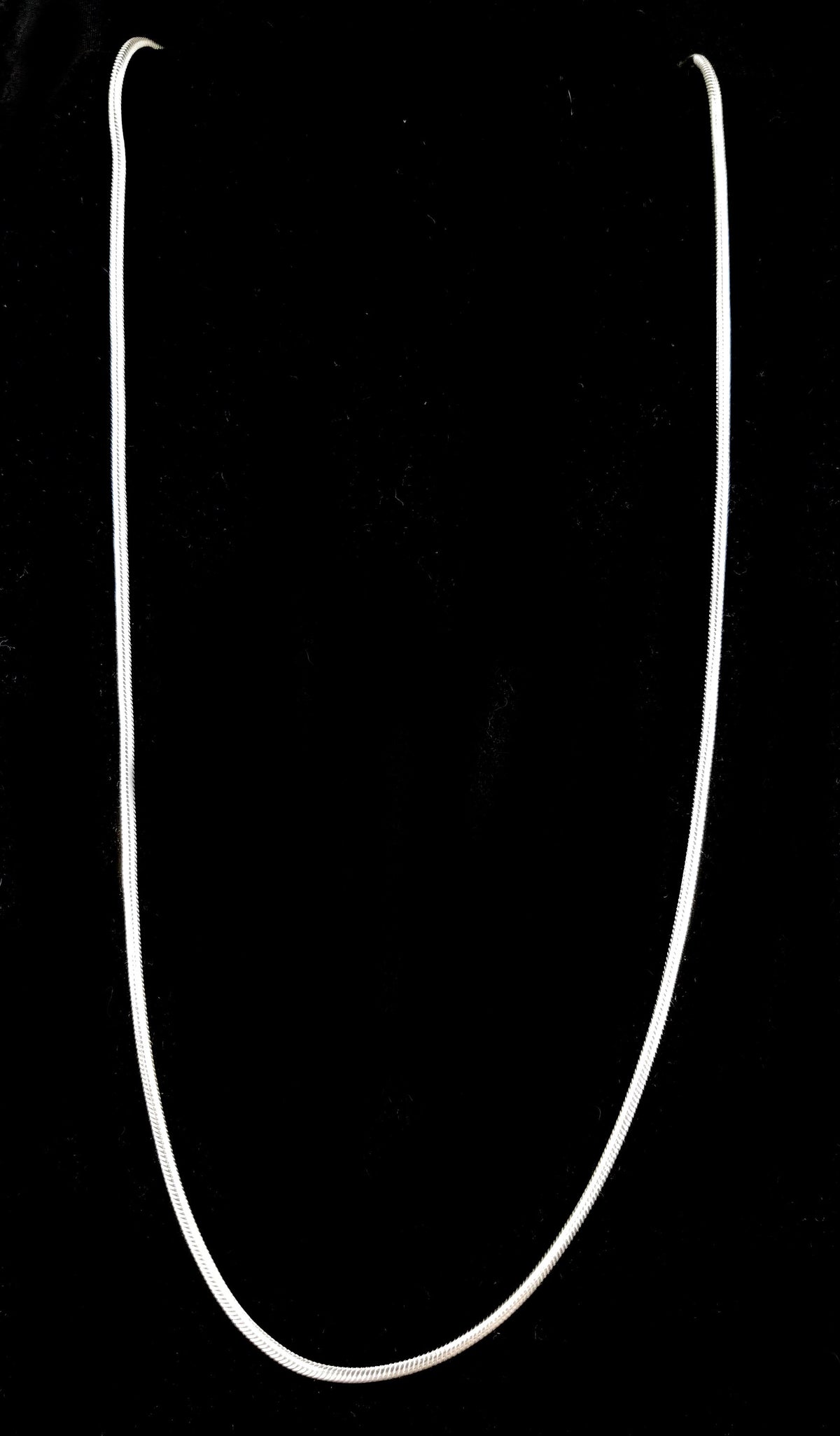 2MM Solid 925 Sterling Silver Italian Round Snake Chain Necklace or Bracelet Made in Italy, Lengths: 16 18 20 24 26 28 or 30" Inches