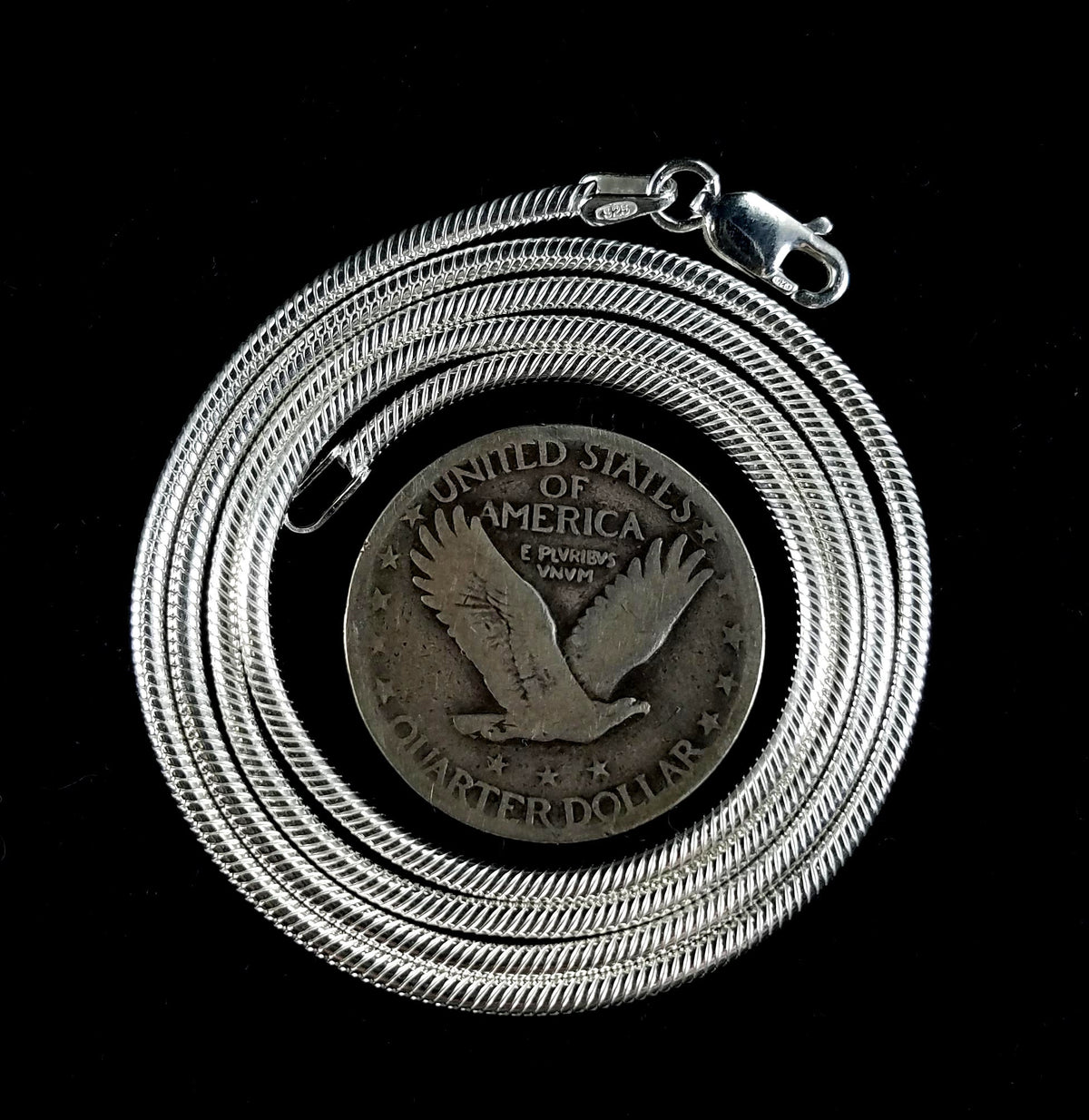 2MM Solid 925 Sterling Silver Italian Round Snake Chain Necklace or Bracelet Made in Italy, Lengths: 16 18 20 24 26 28 or 30" Inches