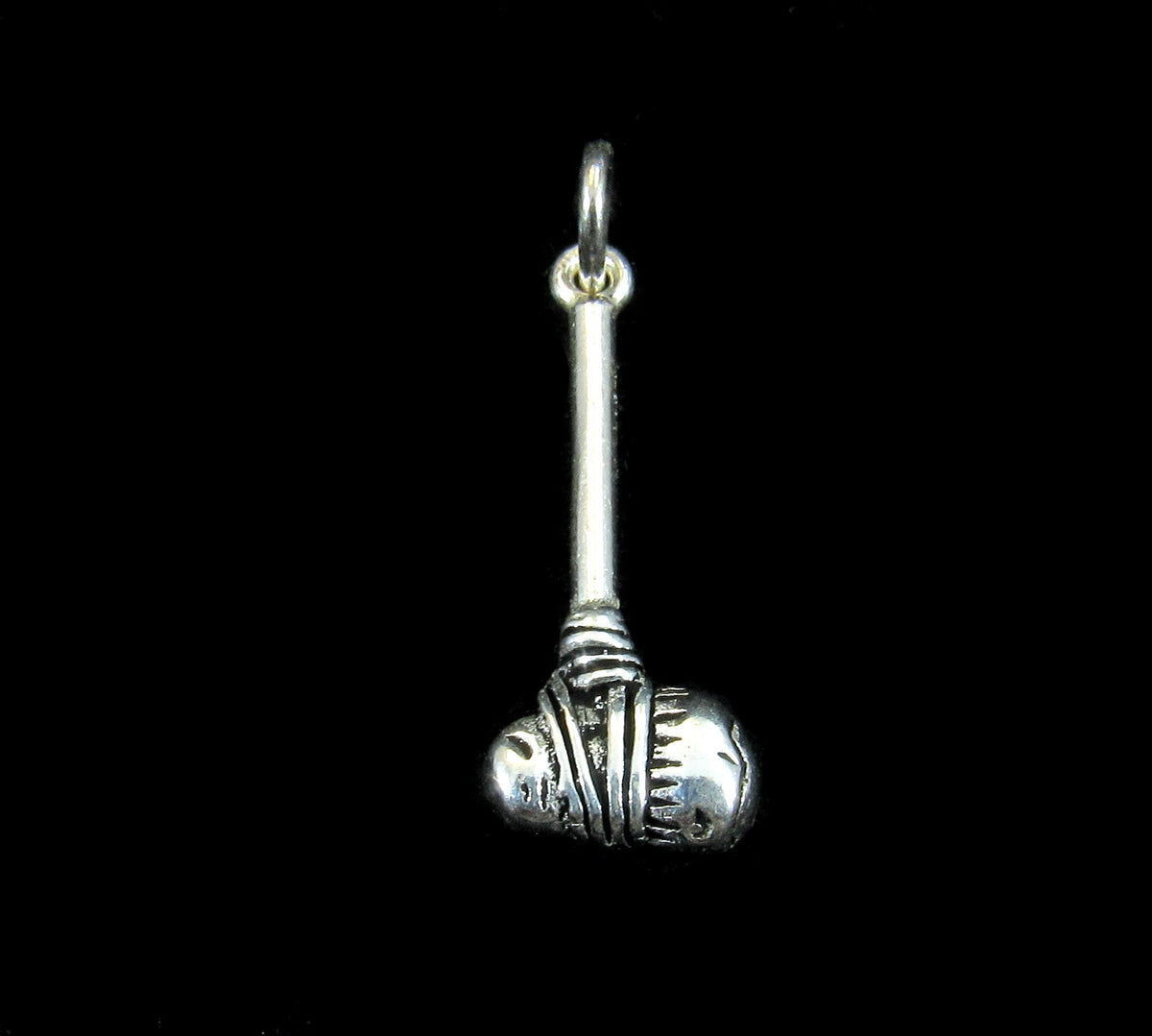 Handcrafted Solid 925 Sterling Silver Prehistoric Caveman Stone Axe Pendant
