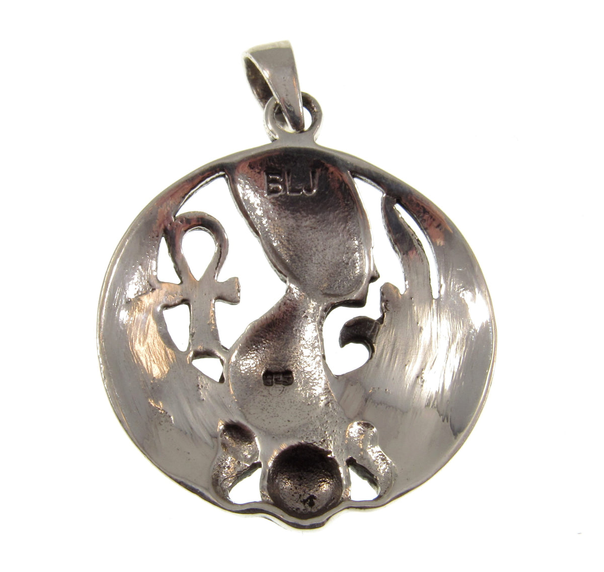 Solid 925 Sterling Silver Ancient Egyptian Queen NEFERTITI Pendant, Wife of Pharaoh Akhenaton