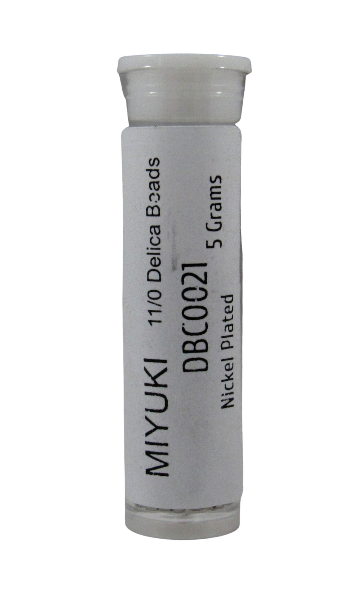 DBC0021 11/0 Miyuki Nickel Plated Delica Seed Beads, 5 Grams Tube, 25 Grams Bag, DBC21, DBC-0021 Japanese Glass Delicas for Jewelry Making