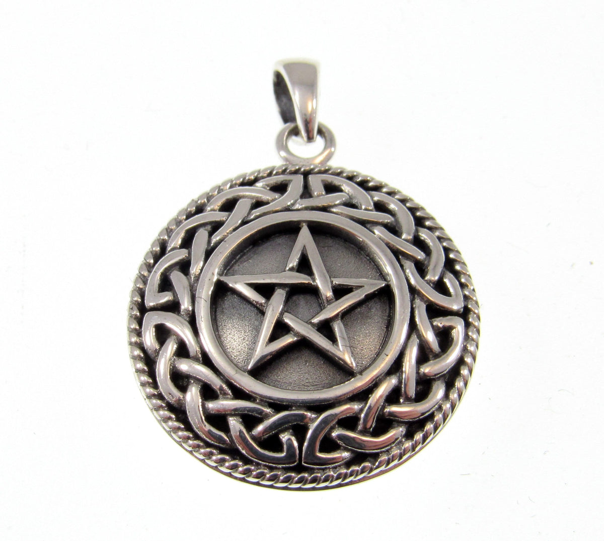 Solid 925 Sterling Silver Aromatherapy Pomander Diffuser, Pentacle Pentagram Locket Pendant, Essential Oil Amulet