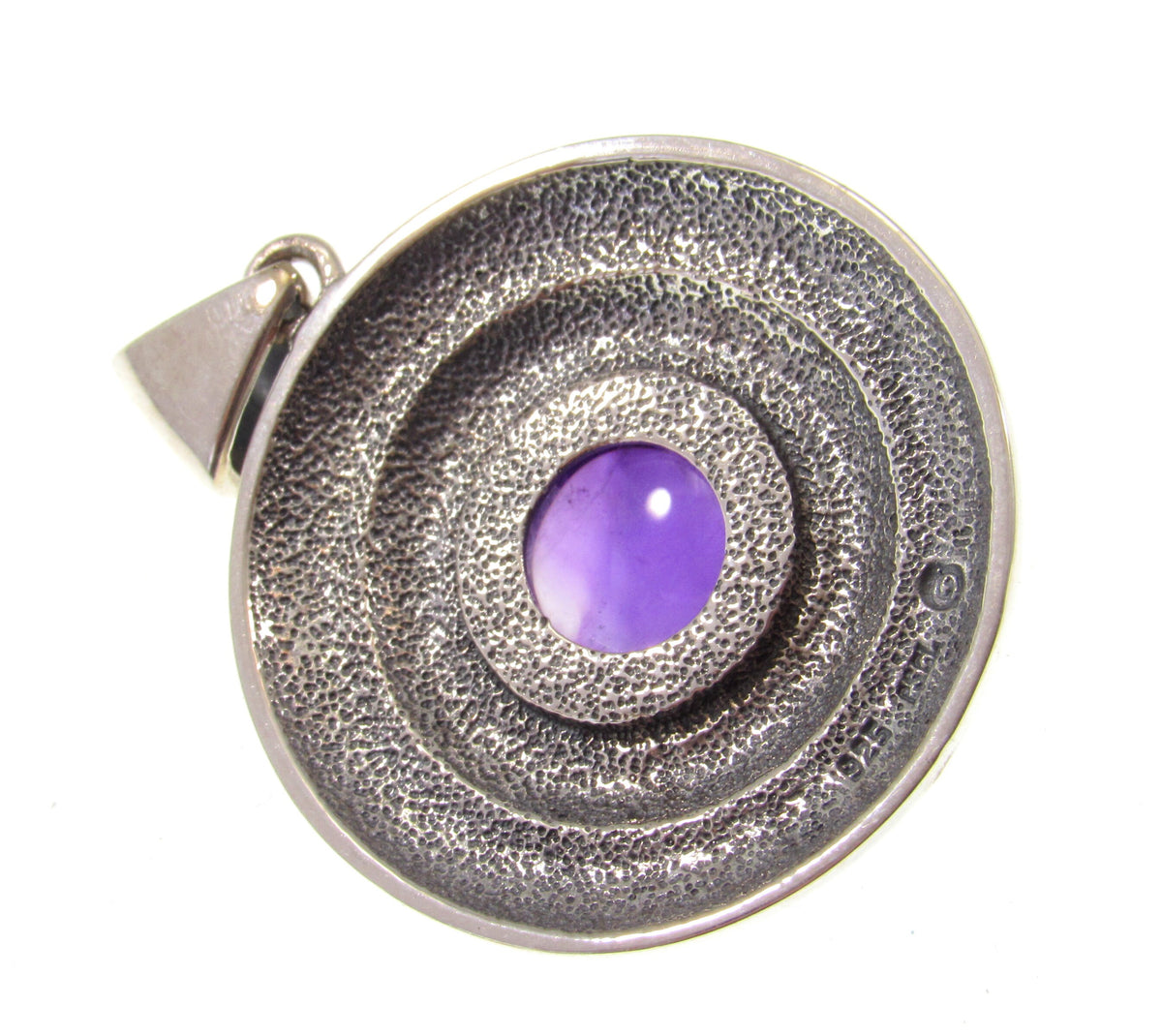 Solid 925 Sterling Silver Wheel of the Year Zodiac Pendant With Amethyst or Moonstone