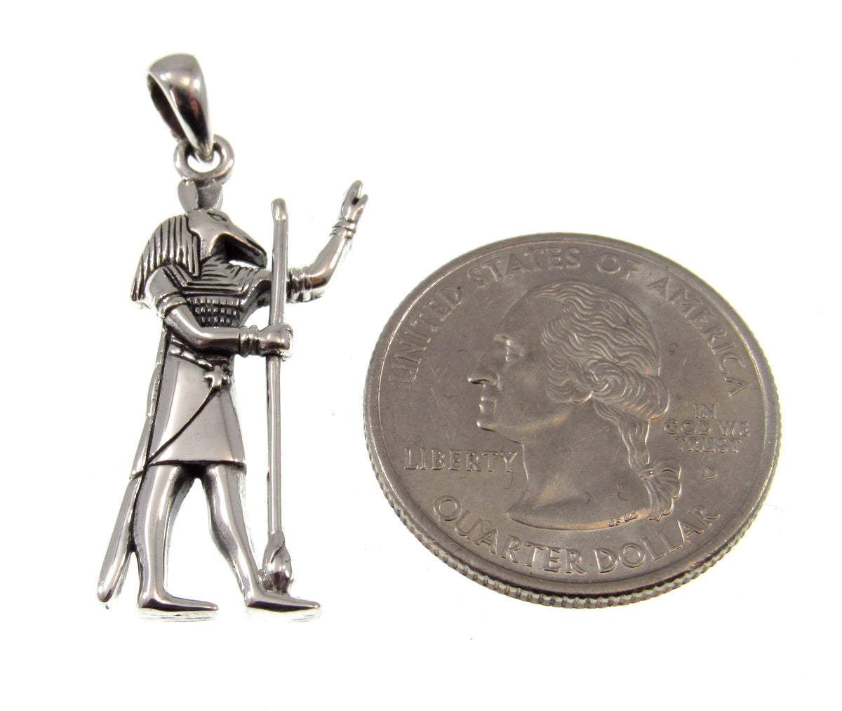 Solid 925 Sterling Silver Ancient Egyptian God SET Pendant, God of Chaos, Creator of Oases, Deity of Storms and War