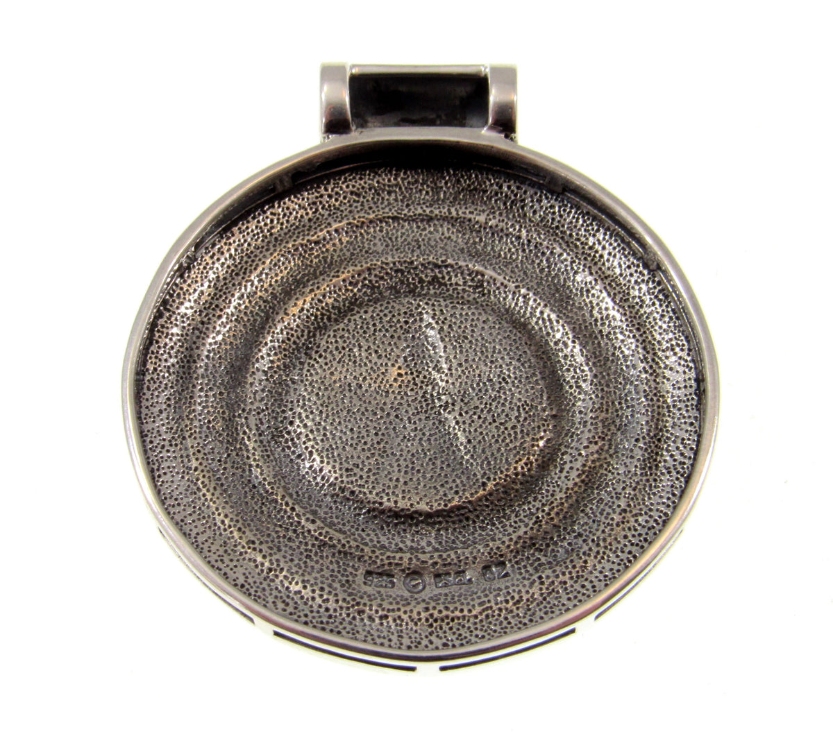 Solid 925 Sterling Silver Magic Circle Pendant, Pagan Witchcraft Amulet Designed by Oberon Zell