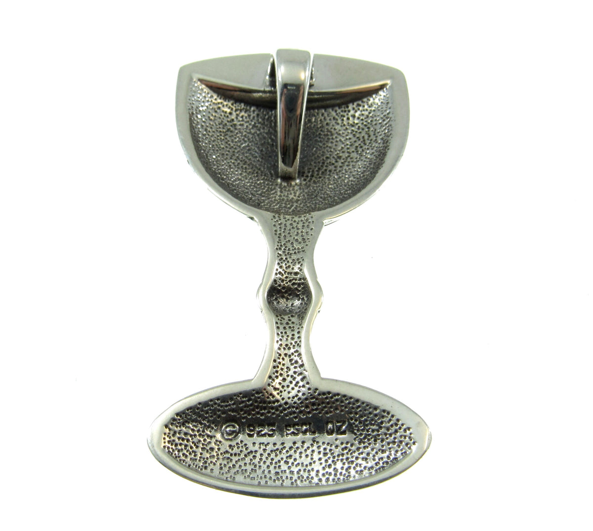 Solid 925 Sterling Silver Magic Chalice Pendant, Wiccan Pagan Ritual Goblet, Pagan Altar Cup