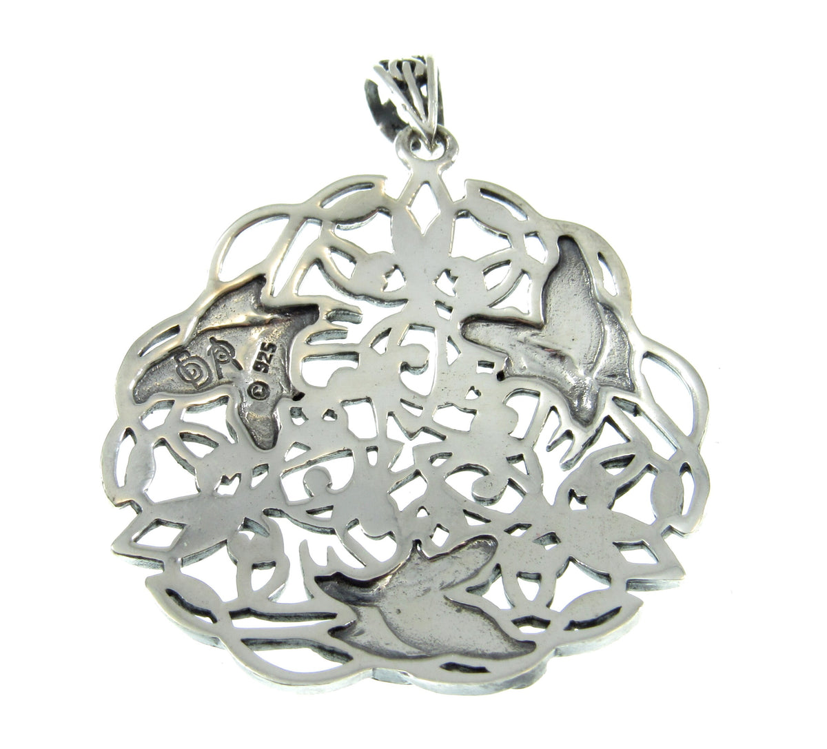 Solid 925 Sterling Silver Celtic Raven Pendant by Celebrated Fairytale Author and Artist Brigid Ashwood