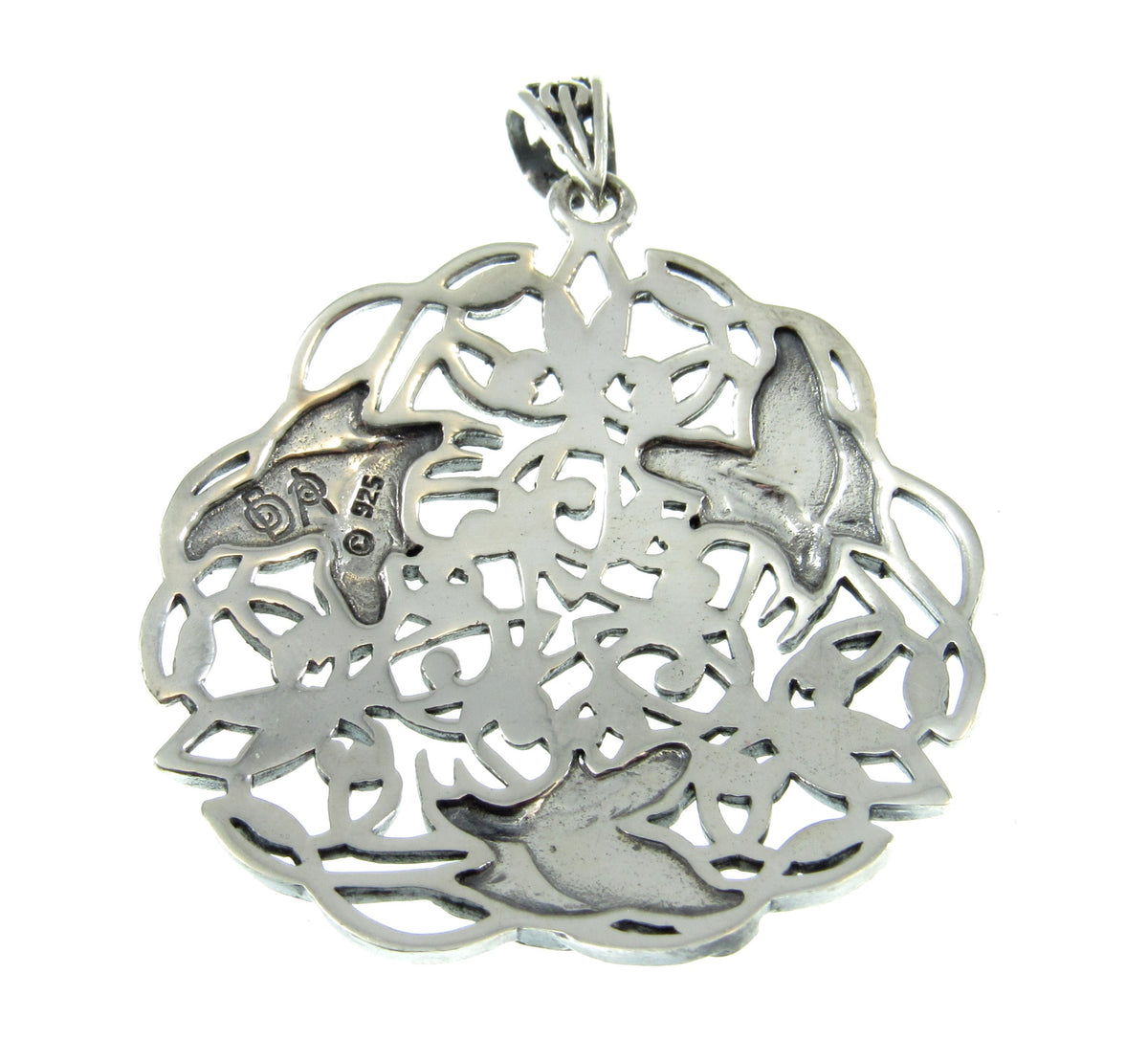 Solid 925 Sterling Silver Celtic Raven Pendant by Celebrated Fairytale Author and Artist Brigid Ashwood