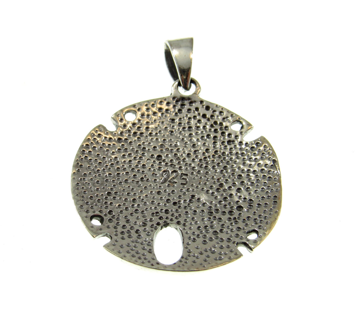 Solid 925 Sterling Silver Sand Dollar Pendant – Sea Life Amulet