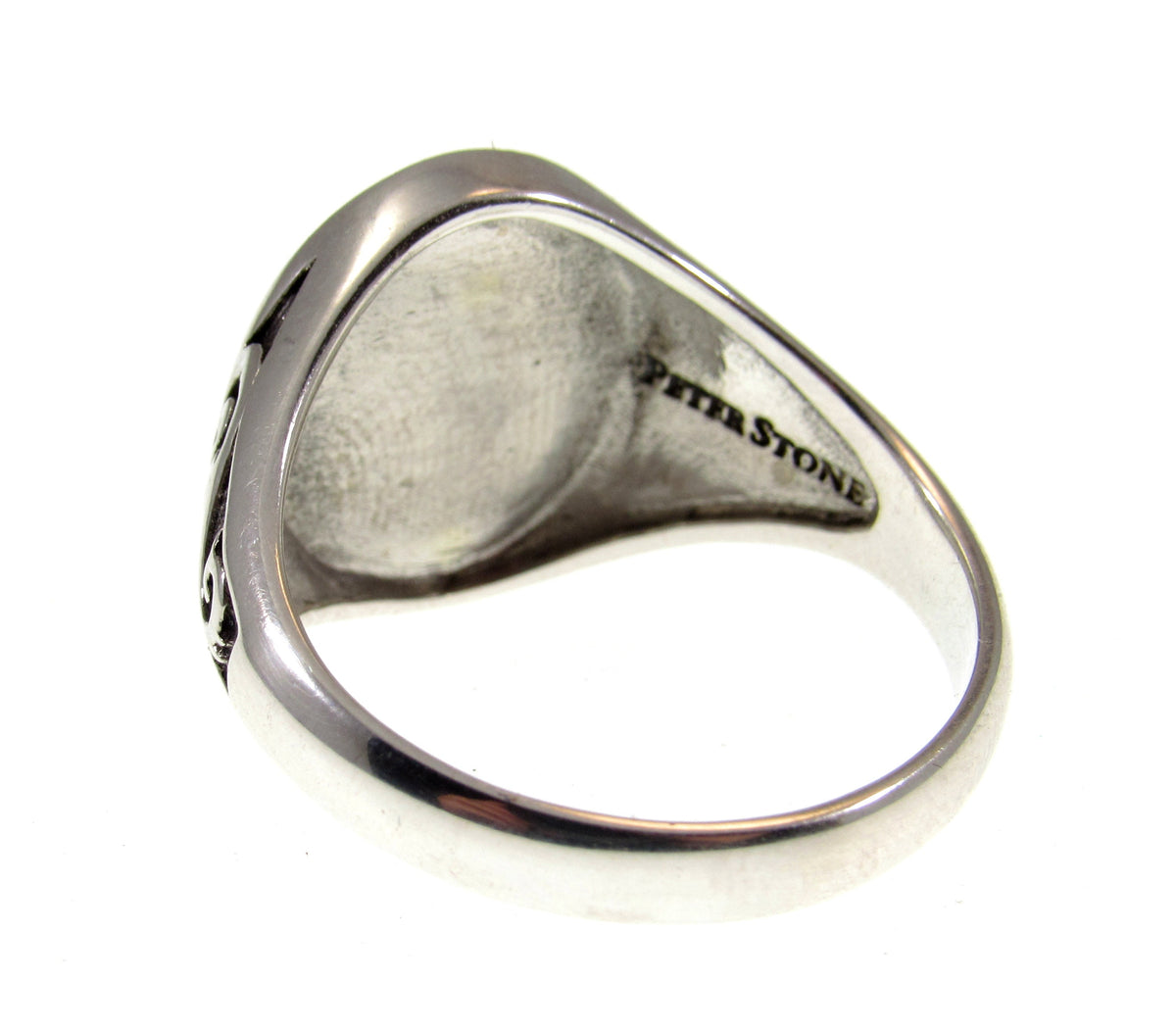 Solid 925 Sterling Silver Men's Freemason Ring, Handcrafted Square & Compasses Masonic Signet Ring Pendant on Nylon Cord, Sizes 10-14