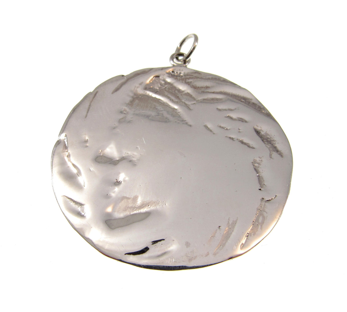 Solid 925 Sterling Silver Giant Indian Chief with Headdress Pendant, Large Handcrafted Medallion