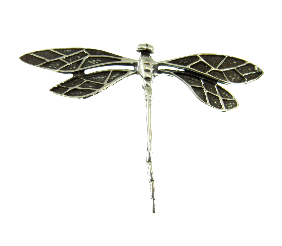 Solid 925 Sterling Silver Dragonfly Pendant – Dragonfly Slide Necklace Charm, Nature-Inspired Jewelry, Insect Totem Gift for Women & Men