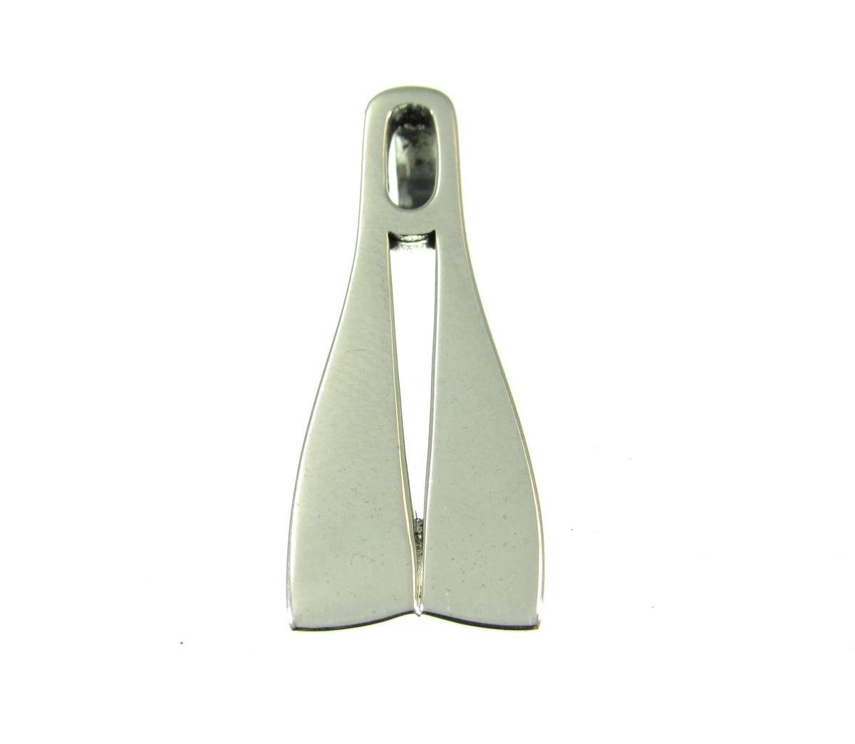 925 Sterling Silver Double Diving Fins Scuba Diver Slide Pendant