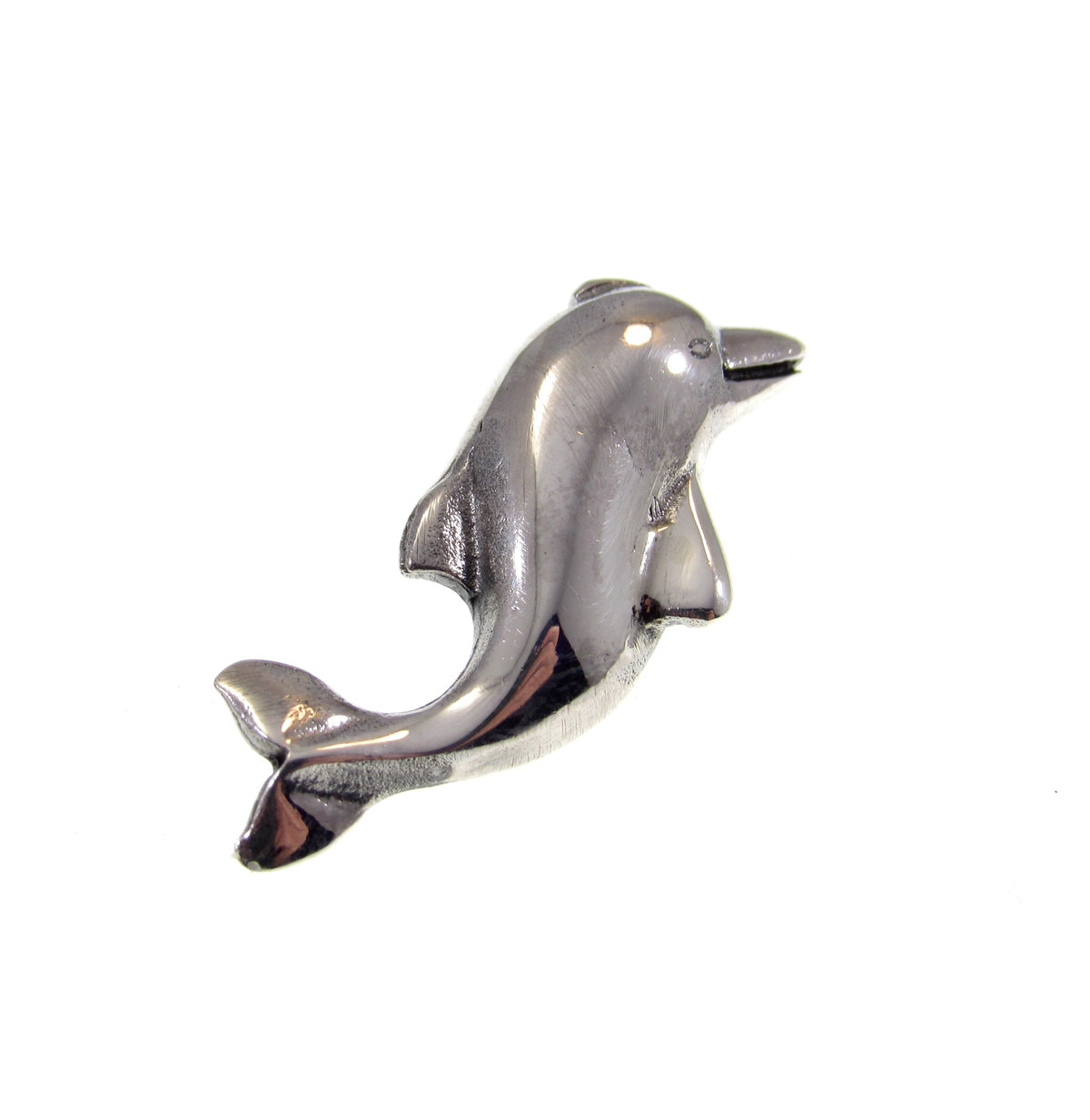 Solid 925 Sterling Silver Dolphin Slide Pendant, Narwal Sea Charm, Marine Oceanic & Sea Jewelry