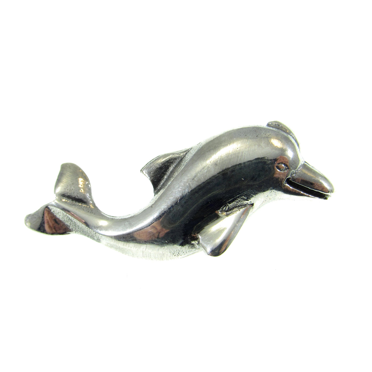 Solid 925 Sterling Silver Dolphin Slide Pendant, Narwal Sea Charm, Marine Oceanic & Sea Jewelry