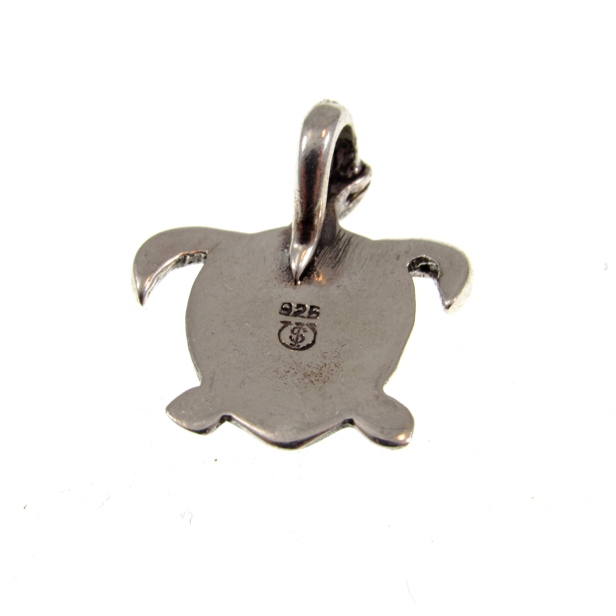 Solid 925 Sterling Silver Paua Shell Turtle Pendant – Sea Turtle Charm, Ocean Jewelry, Abalone Shell Charm, Nautical Gift for Beach Lovers