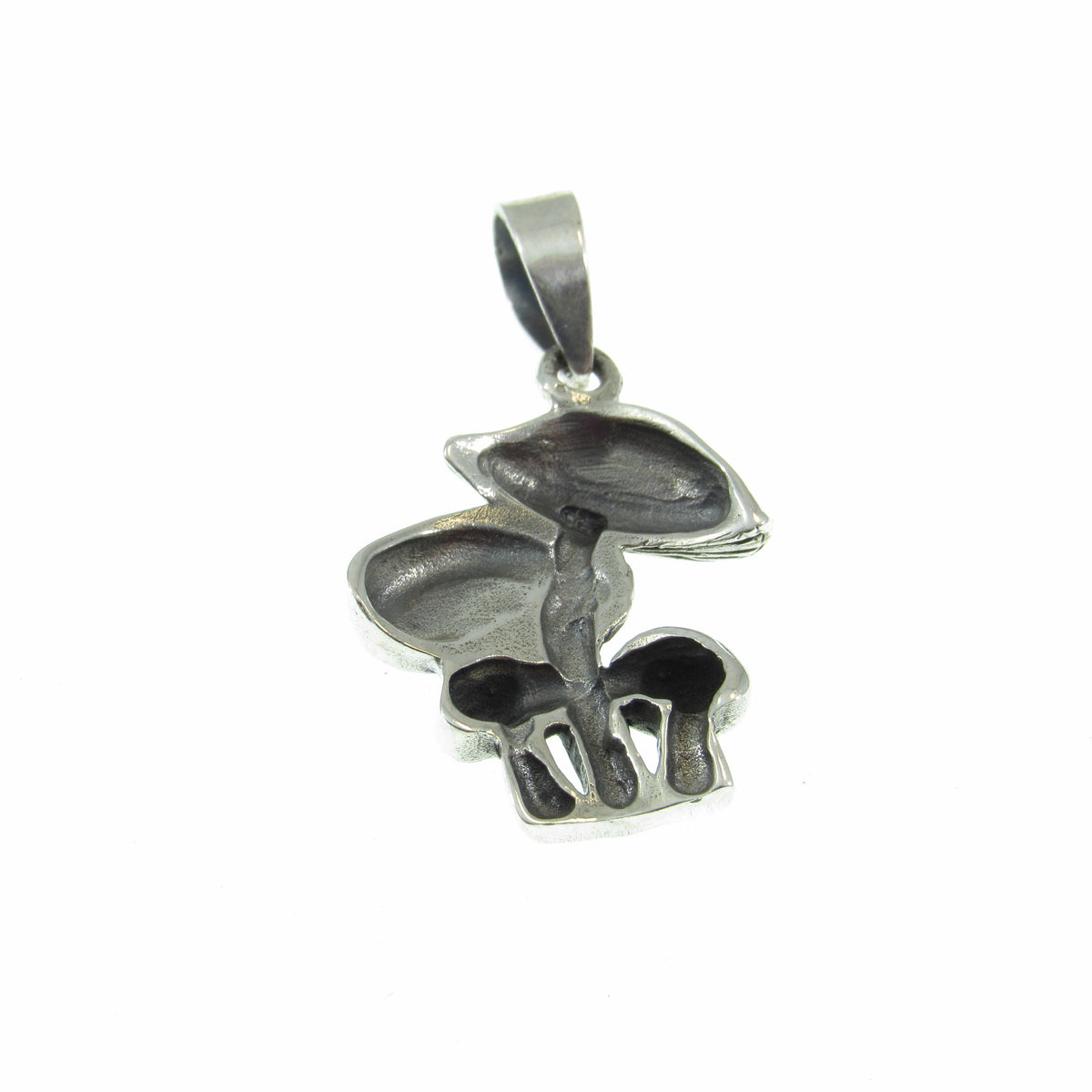 Solid 925 Sterling Silver Mushroom Pendant - Fungi Necklace Charm, Psychedelic Jewelry, Nature Lover Gift, Toadstool Pendant