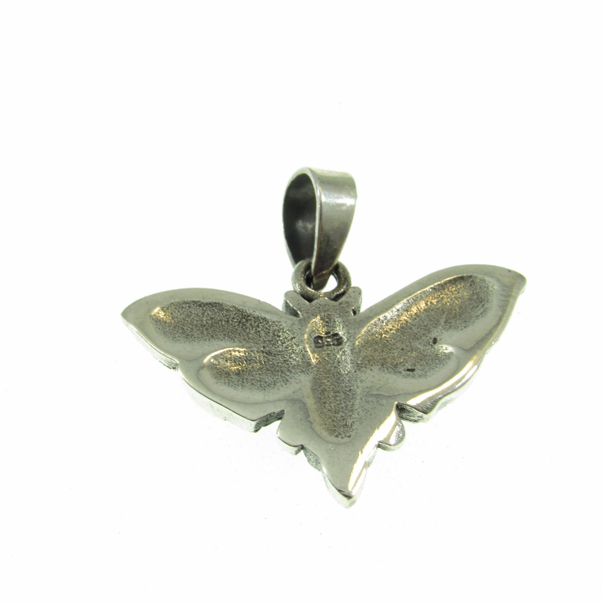Solid 925 Sterling Silver Death's Head Moth Pendant - Gothic Jewelry, Skull Moth Necklace Charm, Occult Jewelry Gift, Dark Aesthetic