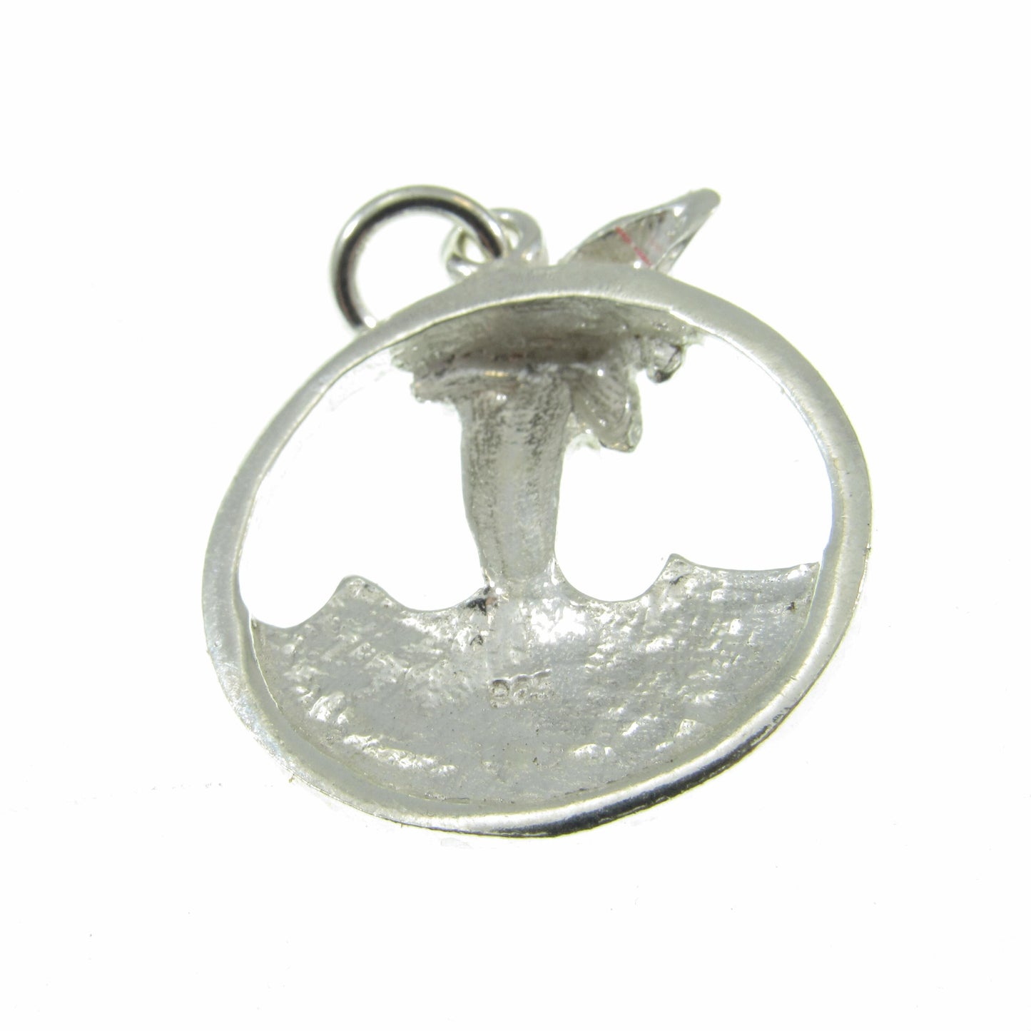 Solid 925 Sterling Silver Dolphin Pendant – Ocean Jewelry - Jumping Dolphins & Waves Charm