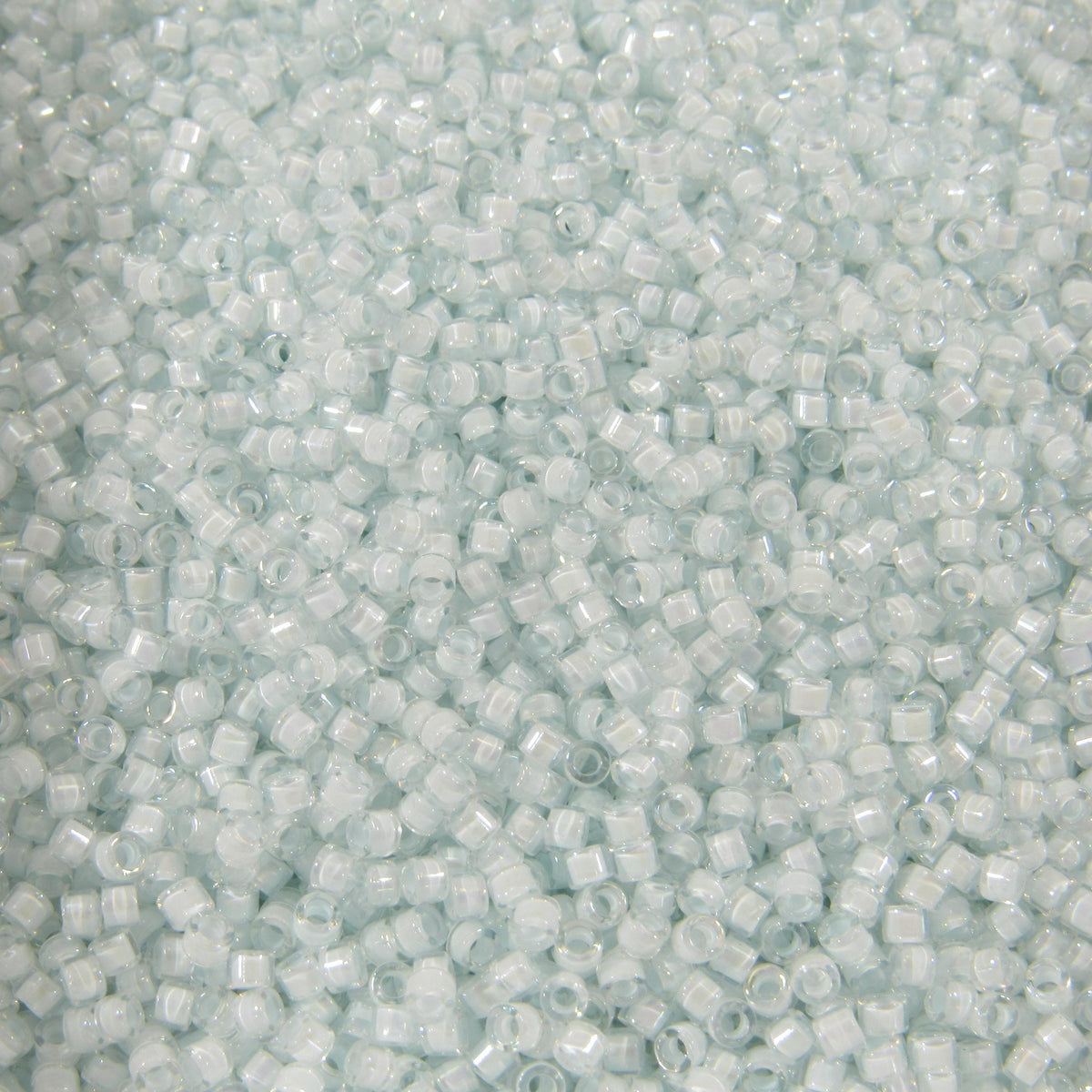 DB0078 11/0 Miyuki Aqua Mist Lined Crystal Luster AB Delica Seed Beads, 5 Grams Tube, 25 Grams Bag DB78, DB-78 Japanese Glass Delicas