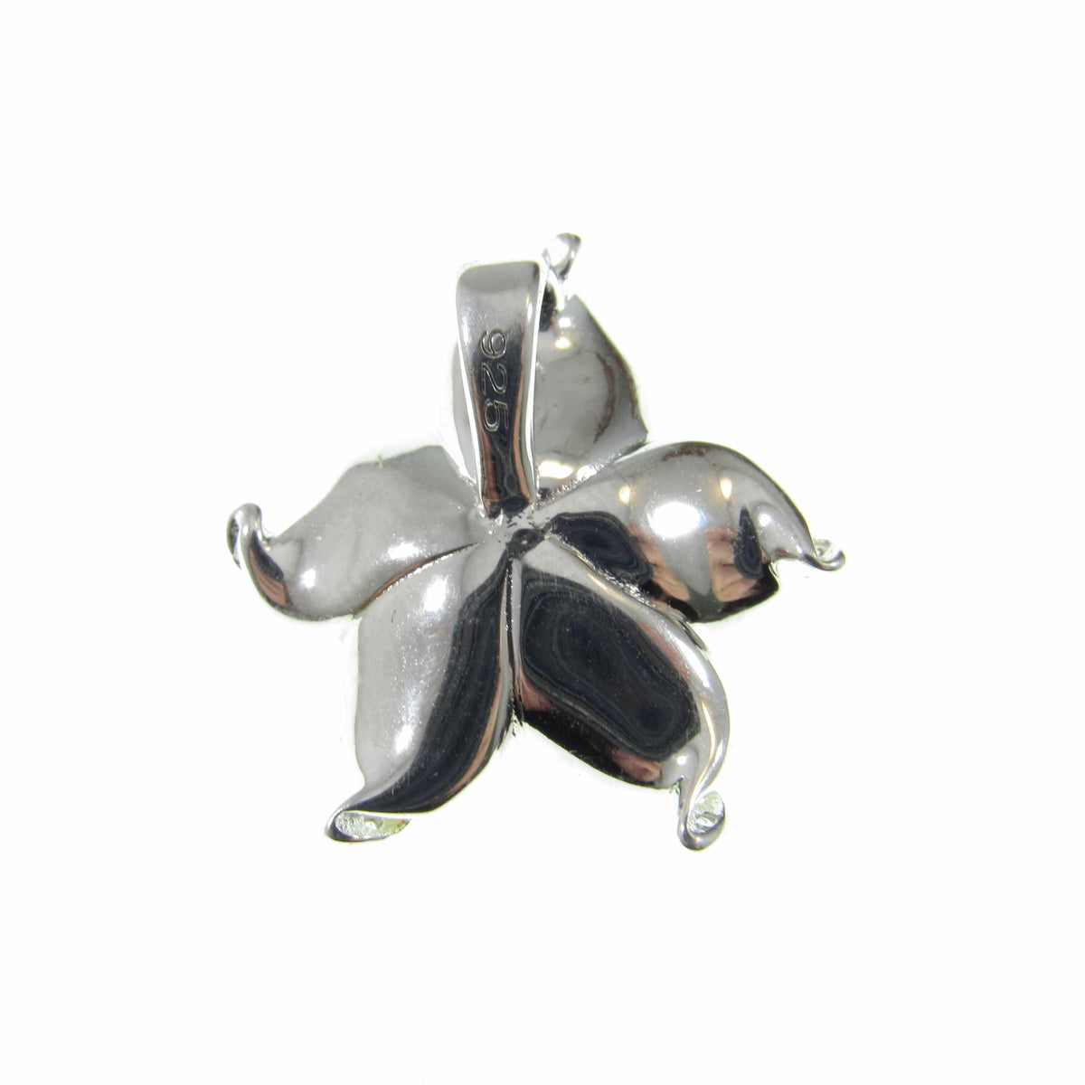 Solid 925 Sterling Silver & Enamel Hibiscus Flower Slide Pendant, Colorful Green Yellow and Red Charm, Handcrafted Floral Jewelry with CZs