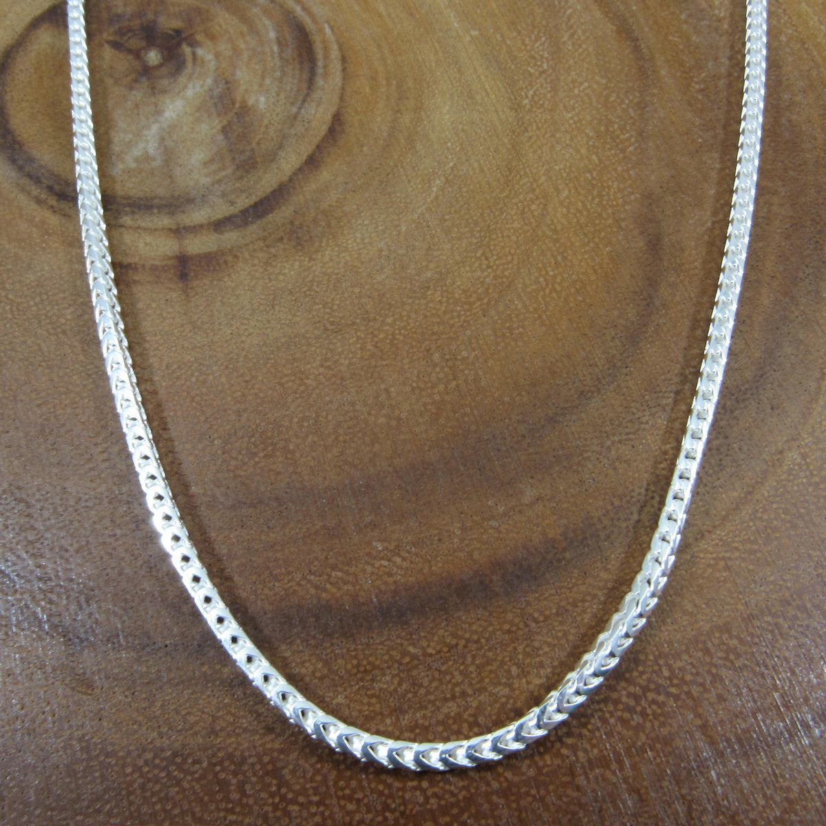 2.5MM Solid 925 Sterling Silver Franco Link Chain, Mens Diamond Cut Hip Hop Chain, Chunky Unisex Italian Necklace or Bracelet, 080 Gauge