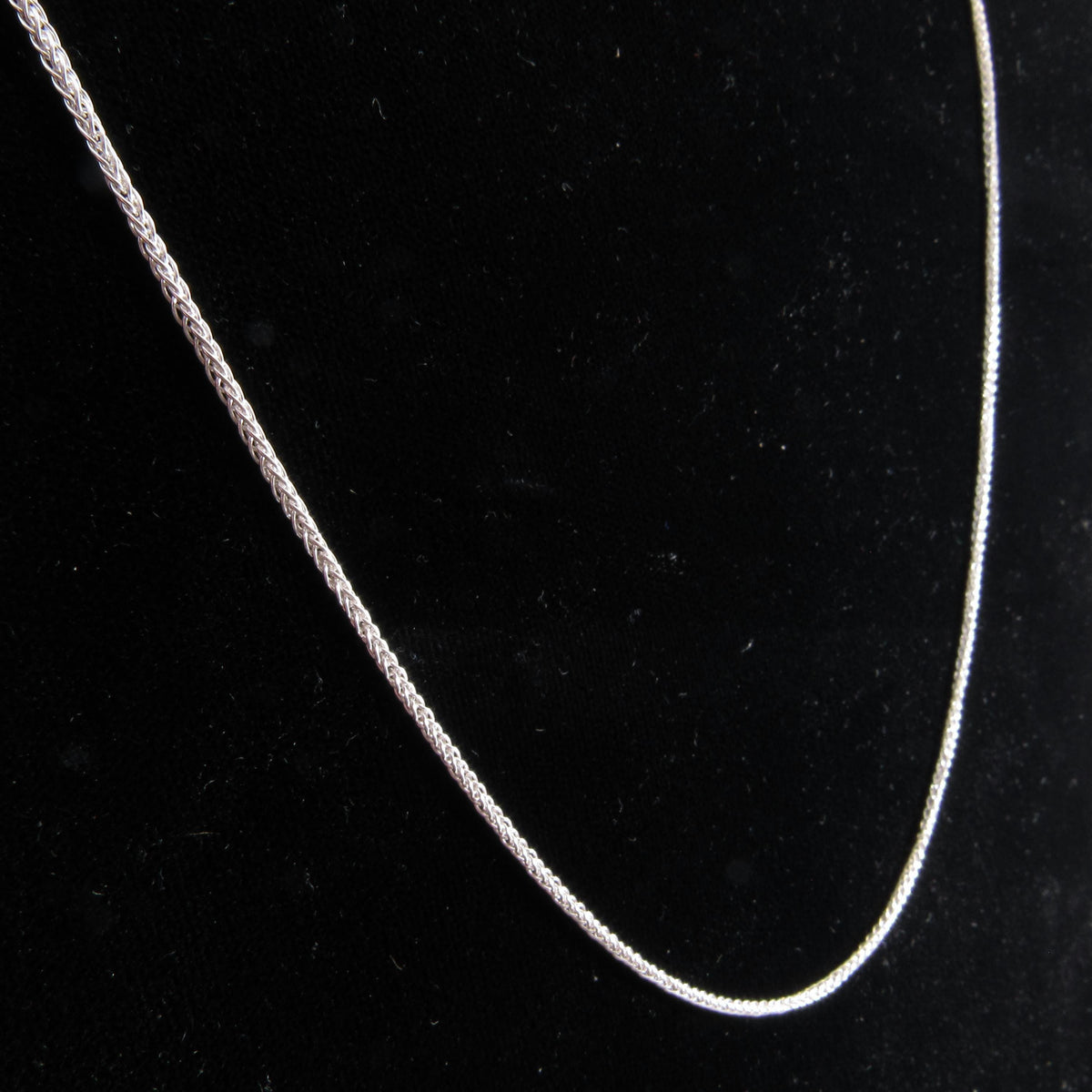 1.6MM Solid 925 Sterling Silver Wheat Chain for Women, Women's Italian Spiga Necklace, Layering Necklace Chain, Made in Italy, 035 Gauge