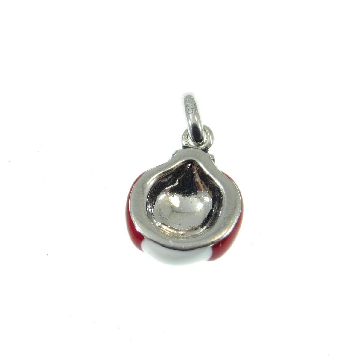 Solid 925 Sterling Silver Ladybug Charm, Hand Painted Enamel Lucky Lady Bug Pendant, Insect Jewelry, Kawaii Charm, Lady Beetle Gift Idea