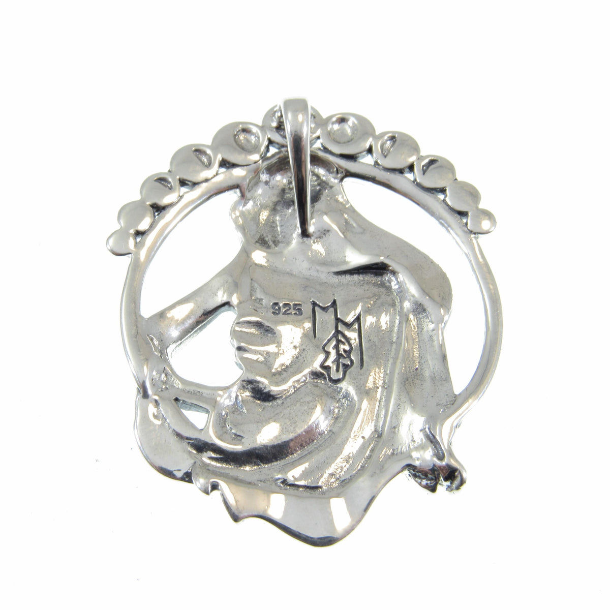 Solid 925 Sterling Silver Moon Phases Goddess Pendant, Lunar Cycle Astrology, Mickie Mueller Jewelry