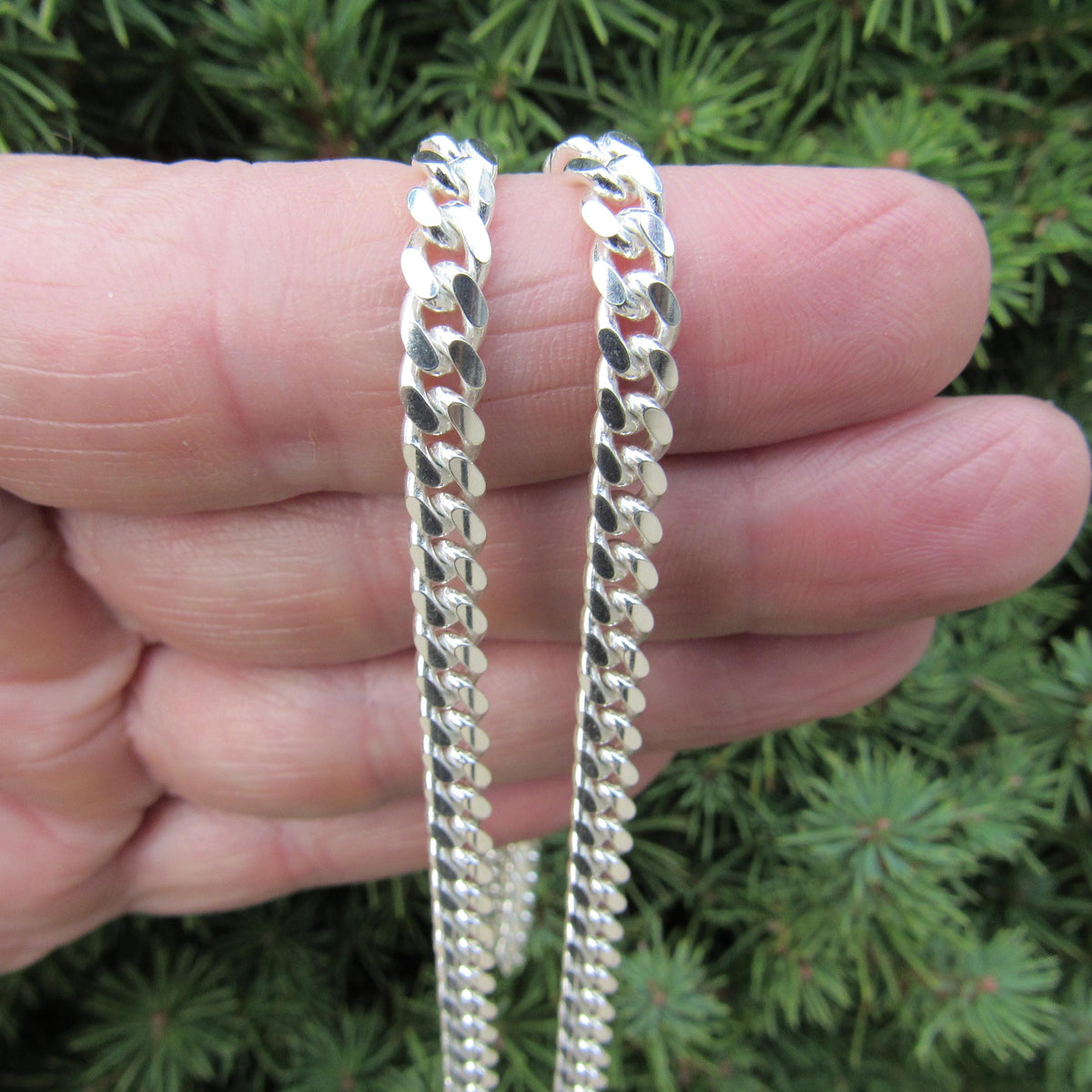 6.3MM Solid 925 Sterling Silver Men's Miami Cuban Link Chain, Mens Heavy Chain, Thick Italian Necklace or Bracelet for Men, Hip Hop Jewelry