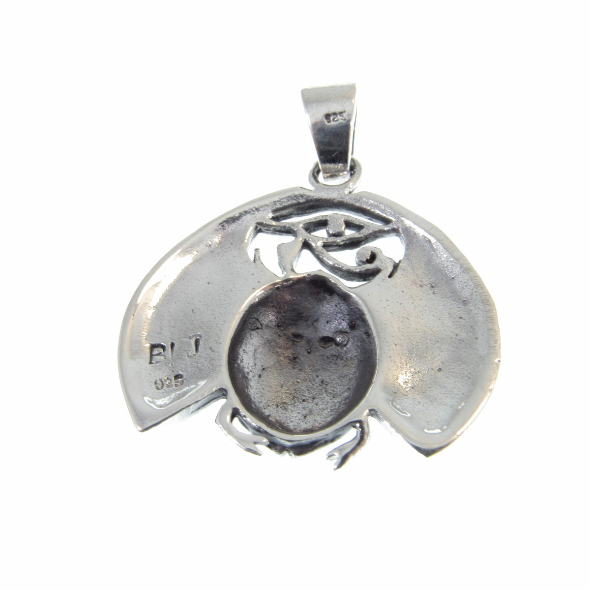 Solid 925 Sterling Silver Scarab Beetle Pendant – Handcrafted Egyptian Jewelry for Mysticcore & Occult Style – Protective Talisman Amulet