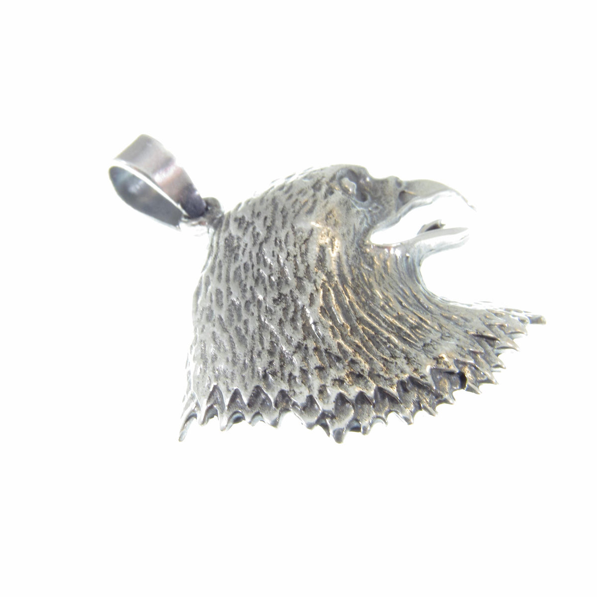 Solid 925 Sterling Silver Eagle Head Pendant – Handcrafted Bald Eagle Charm - Gift for Men & Women – Nature and Wildlife Jewelry