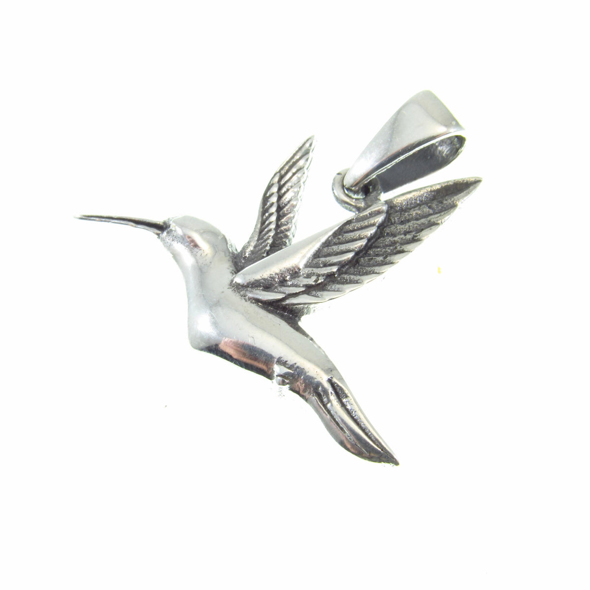Sterling 925 Silver Hummingbird Pendant – Humming Bird Necklace Charm, Nature-Inspired Jewelry, Bird Lover Gift for Women & Men