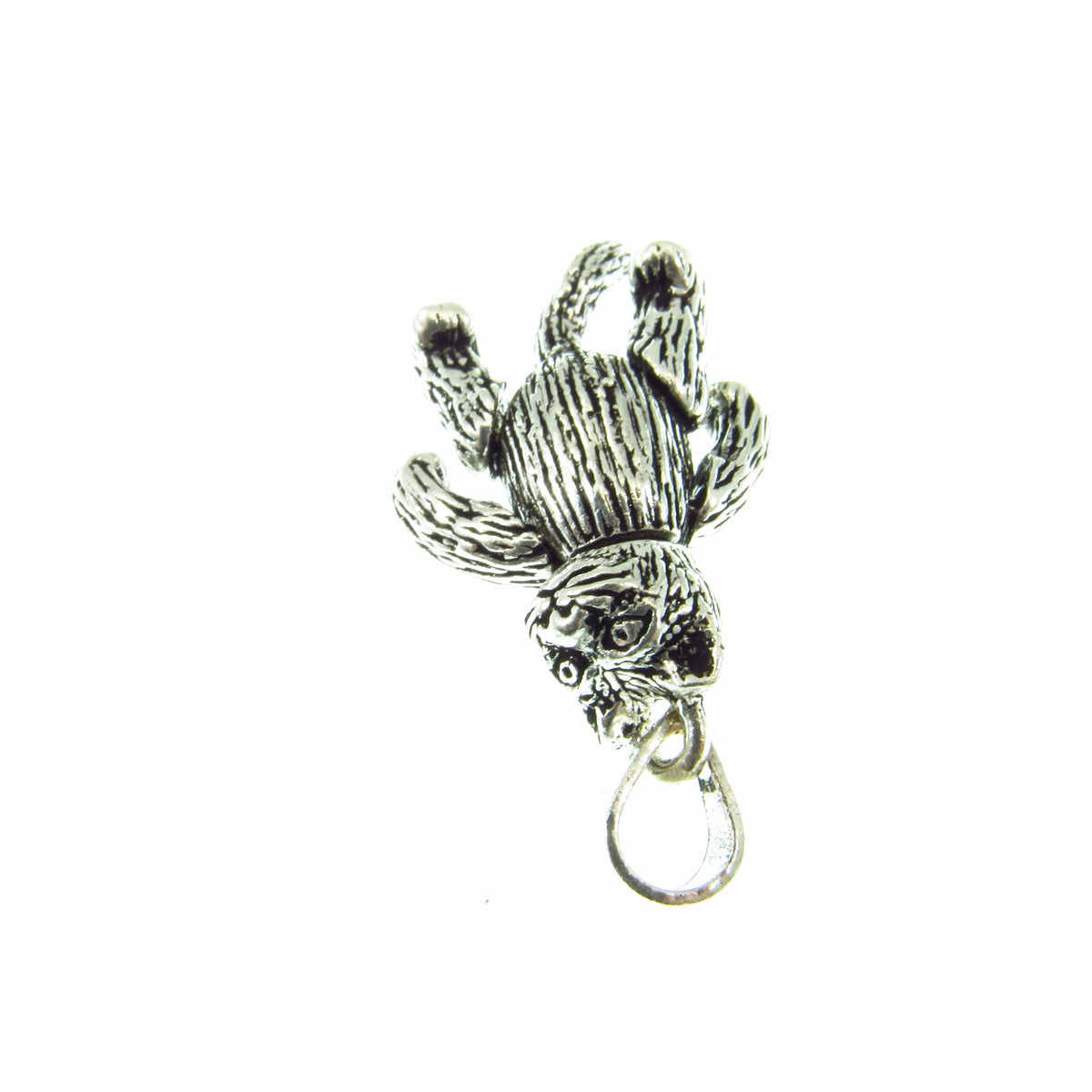 Solid 925 Sterling Silver Articulated Kitty Cat Pendant – Movable Cat Charm, Silver Cat Lover Jewelry, Unique Feline Gift