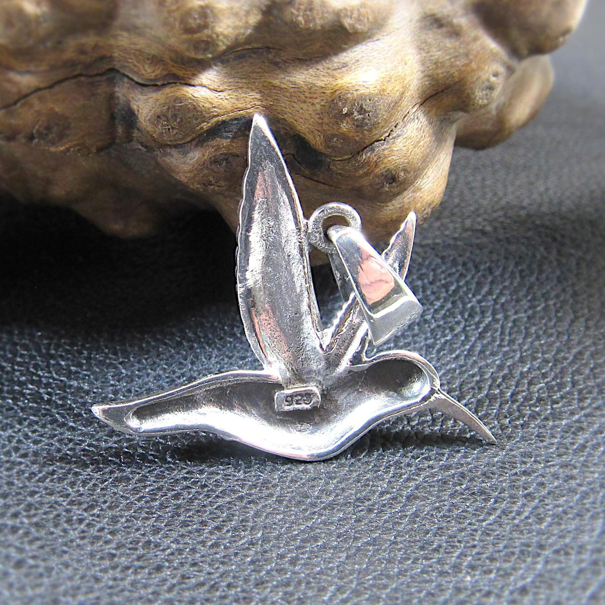 Sterling 925 Silver Hummingbird Pendant – Humming Bird Necklace Charm, Nature-Inspired Jewelry, Bird Lover Gift for Women & Men