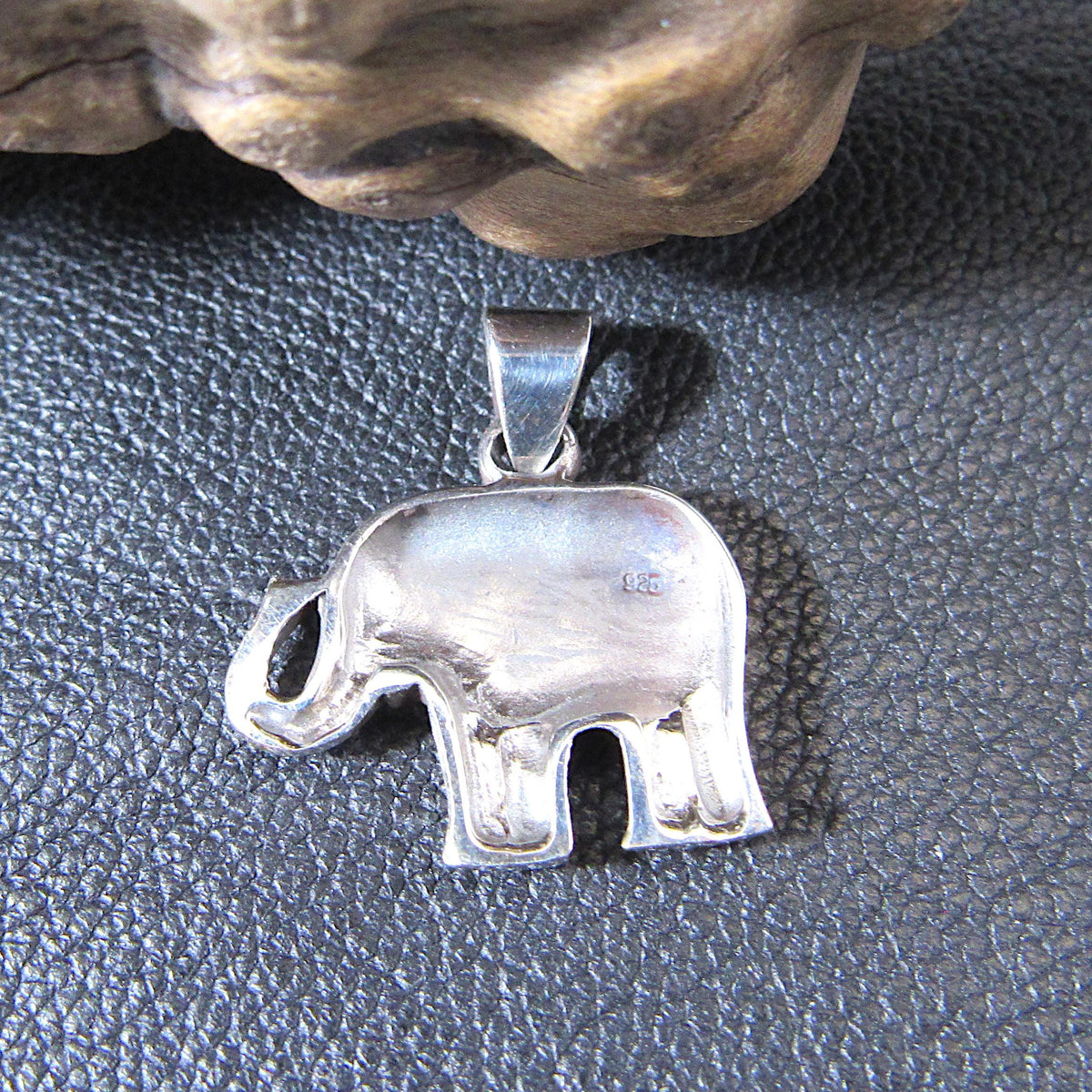 Solid 925 Sterling Silver Elephant Pendant – Handcrafted Good Luck Charm for Animal Lovers & Boho Jewelry – Elephant Necklace Charm Gift