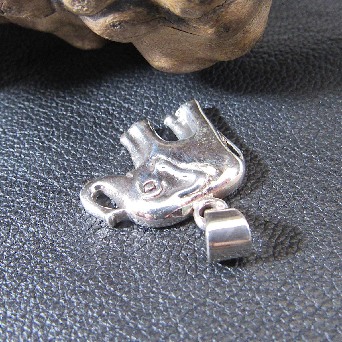 Solid 925 Sterling Silver Elephant Pendant – Handcrafted Good Luck Charm for Animal Lovers & Boho Jewelry – Elephant Necklace Charm Gift