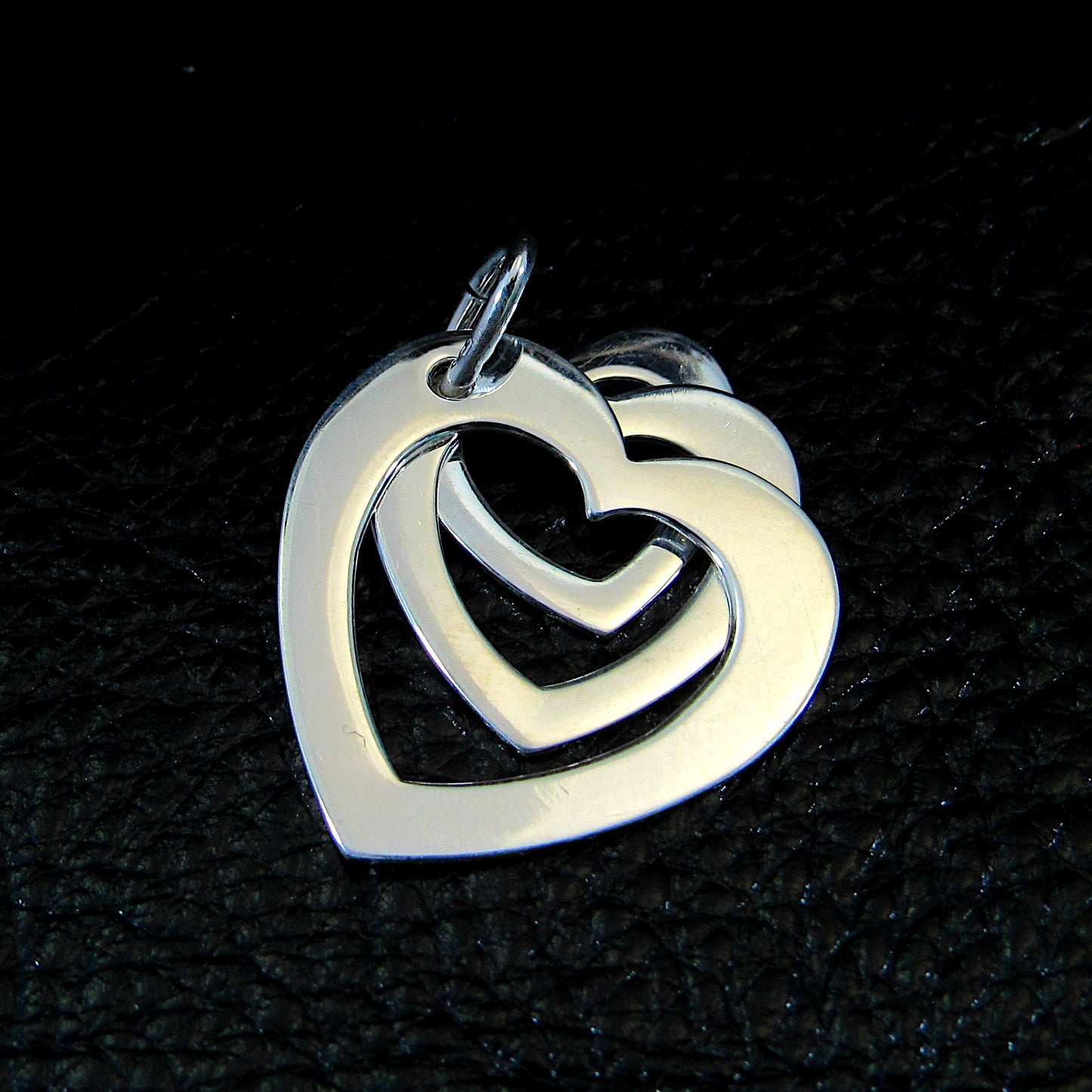 Solid 925 Sterling Silver Faith Love Hope Pendant, Heart Pendant, 3 Hearts Charm, Women's Symbol of Friendship Jewelry, Best Friend Gift