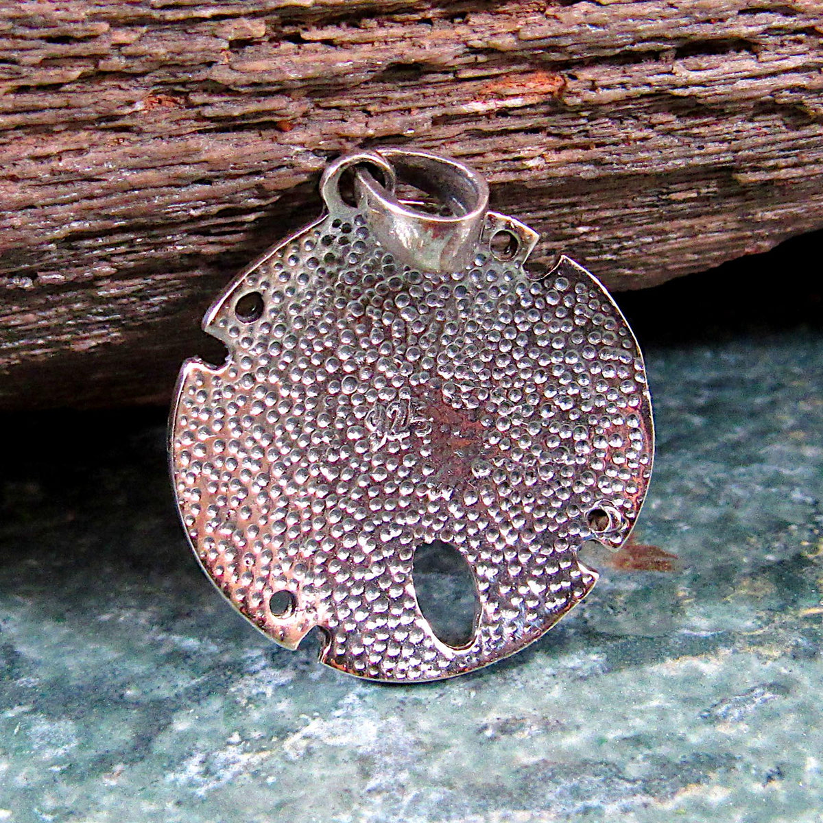 Solid 925 Sterling Silver Sand Dollar Pendant – Sea Life Amulet