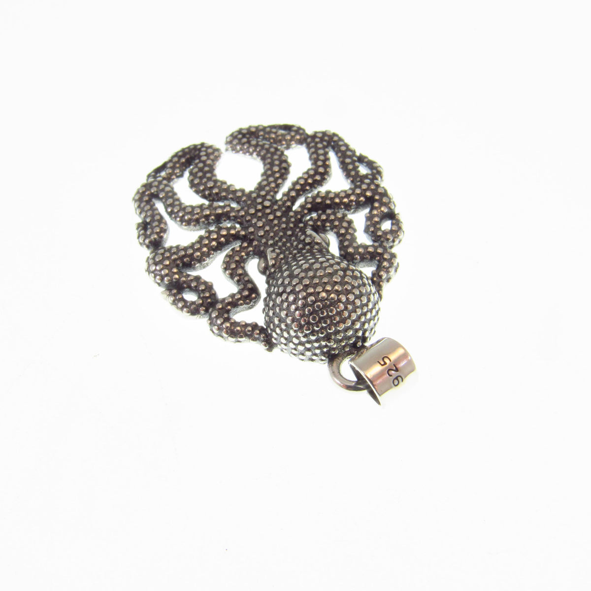 Solid 925 Sterling Silver Octopus Pendant – Kraken Jewelry for Men or Women, Nautical Tentacle Sea Creature Necklace Charm, Ocean Lover Gift