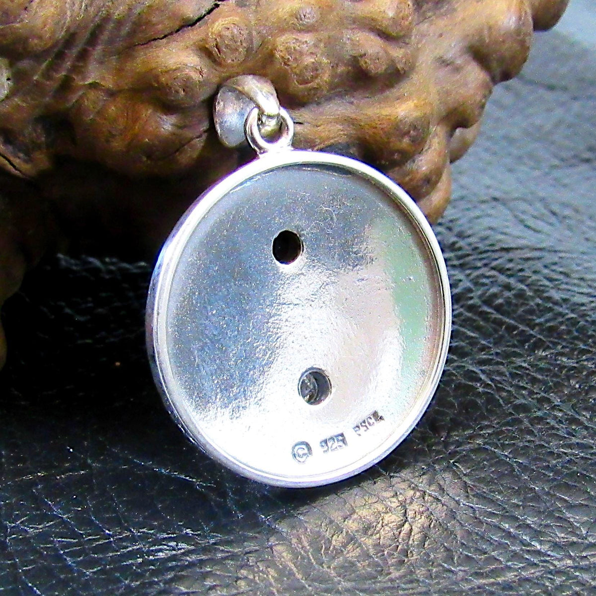 Solid 925 Sterling Silver Steampunk Yin Yang Pendant with Gears and Black & White Gemstones, Industrial Mechanical Jewelry Pendant Necklace