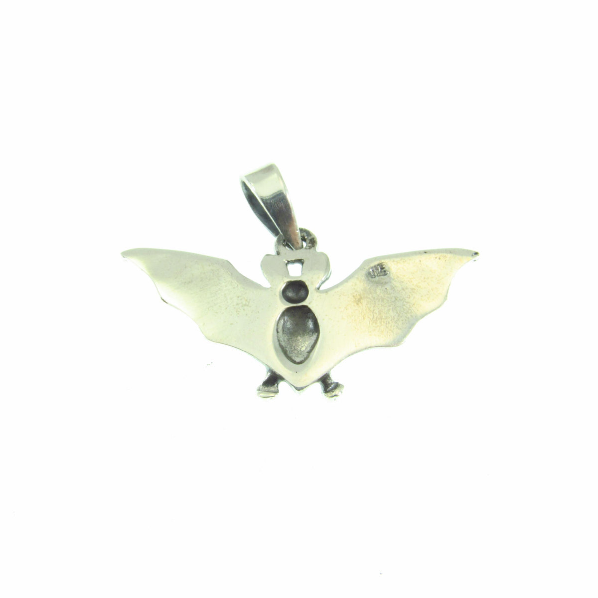 Solid 925 Sterling Silver Bat Pendant – Gothic Vampire Bat Necklace Charm, Witchy Animal Totem