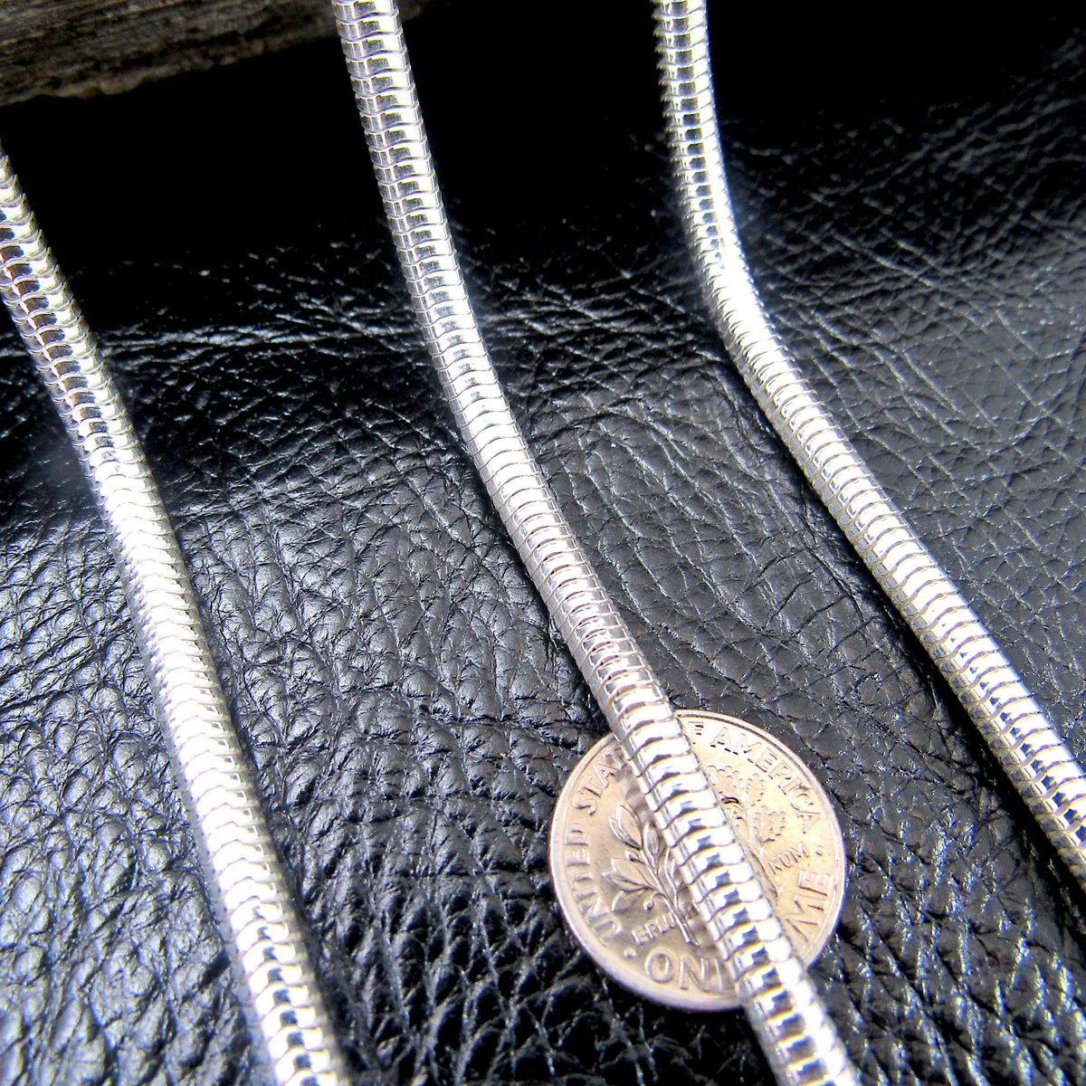 4MM Round Snake Chain, Solid 925 Sterling Silver, Snake 400 Gauge, Chunky Necklace, Italian Unisex Layering / Stacking Chain, Made in Italy