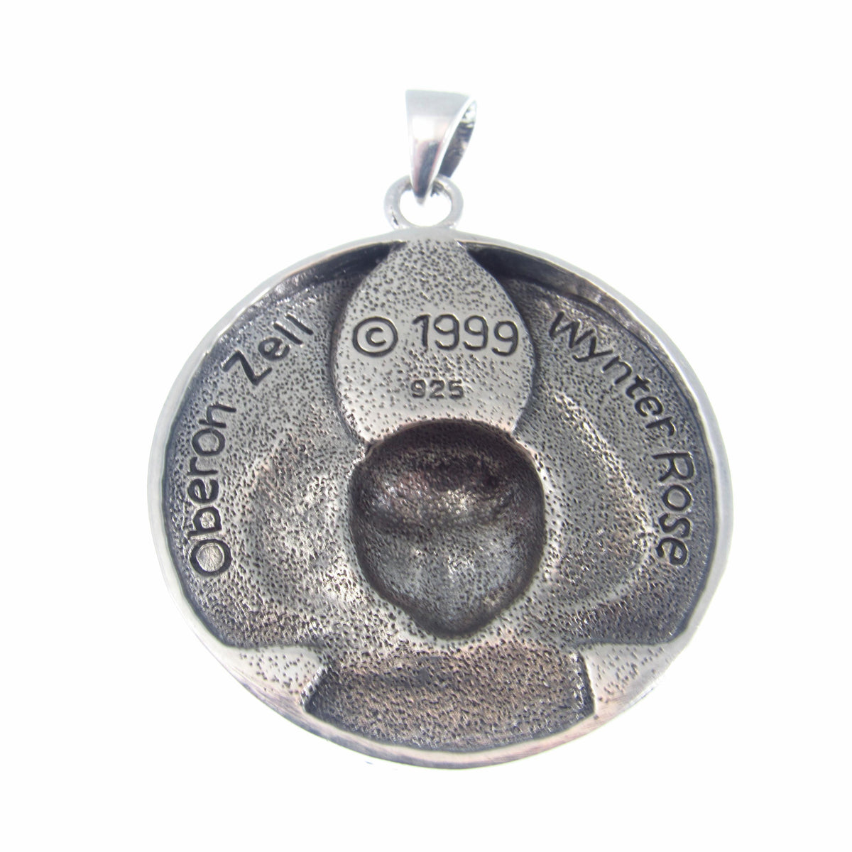 Solid 925 Sterling Silver Ariel Bird Goddess Pendant – Oberon Zell Mythical Winged Pagan Amulet